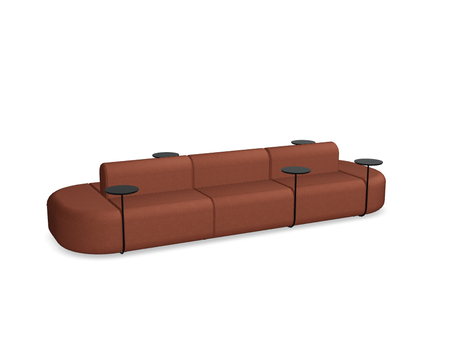 5-module sofa double upholstered artico