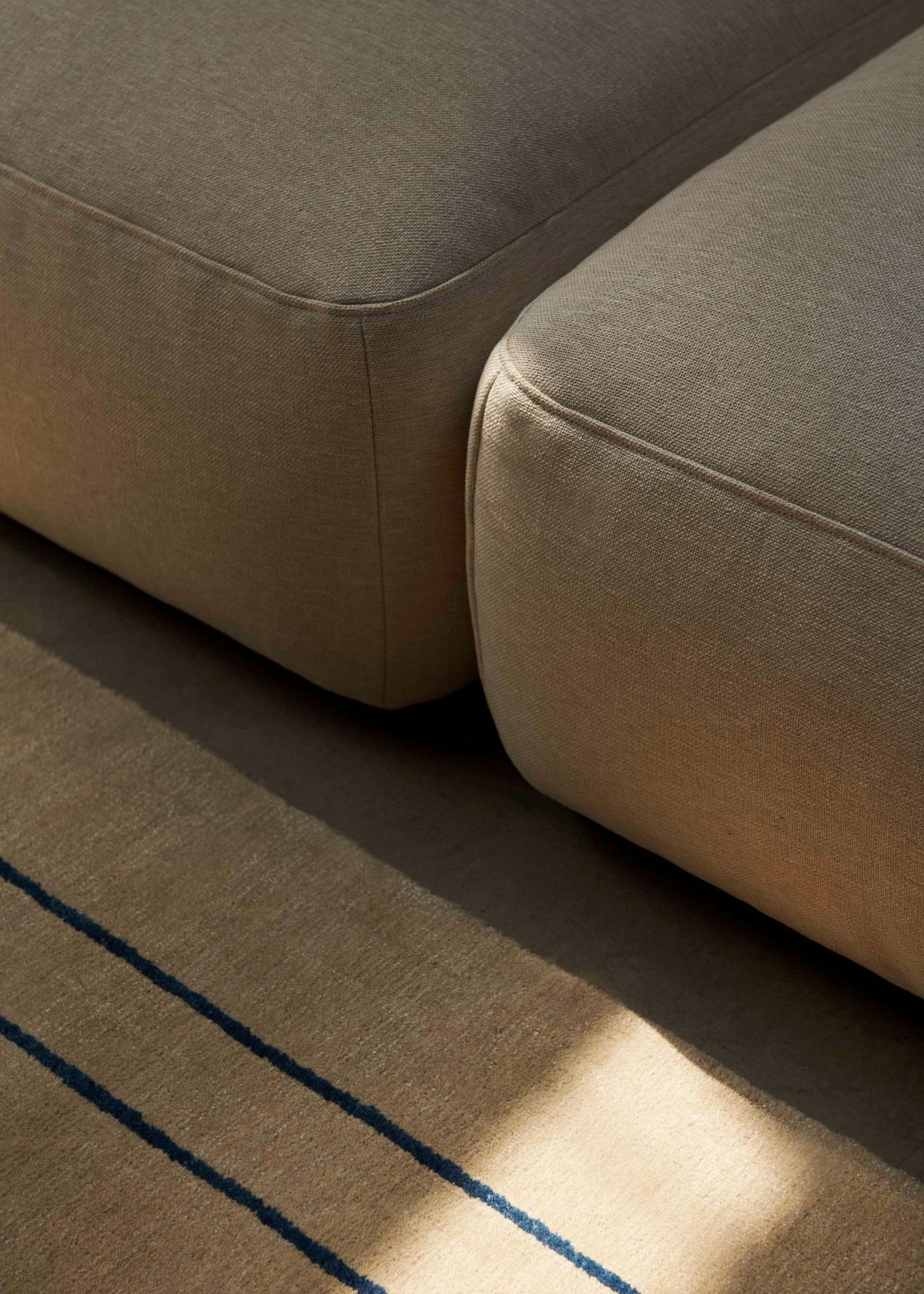 Modulares linkes Ecksofa 3-Sitzer DEVELIUS MELLOW gepolstert