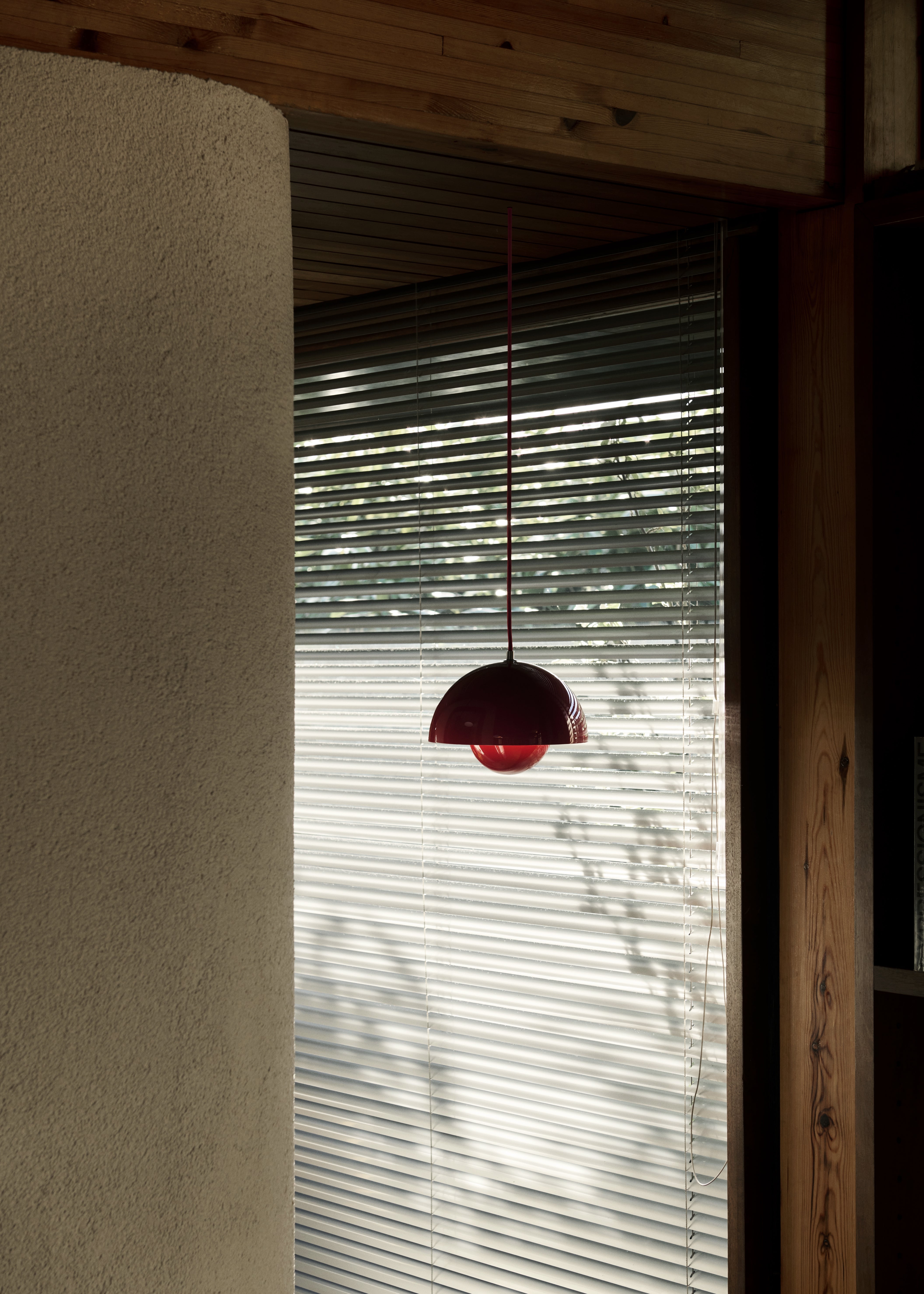 Pendelleuchte FLOWERPOT weinrot