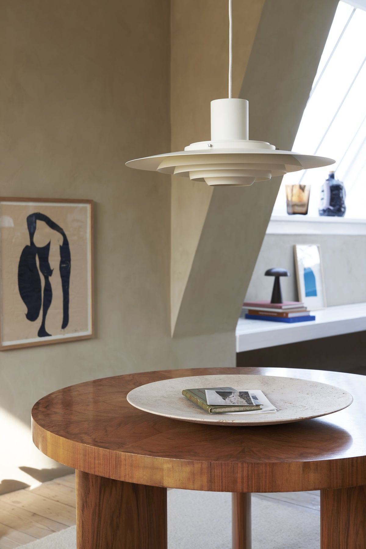 Pendelleuchte P376 mattweiß