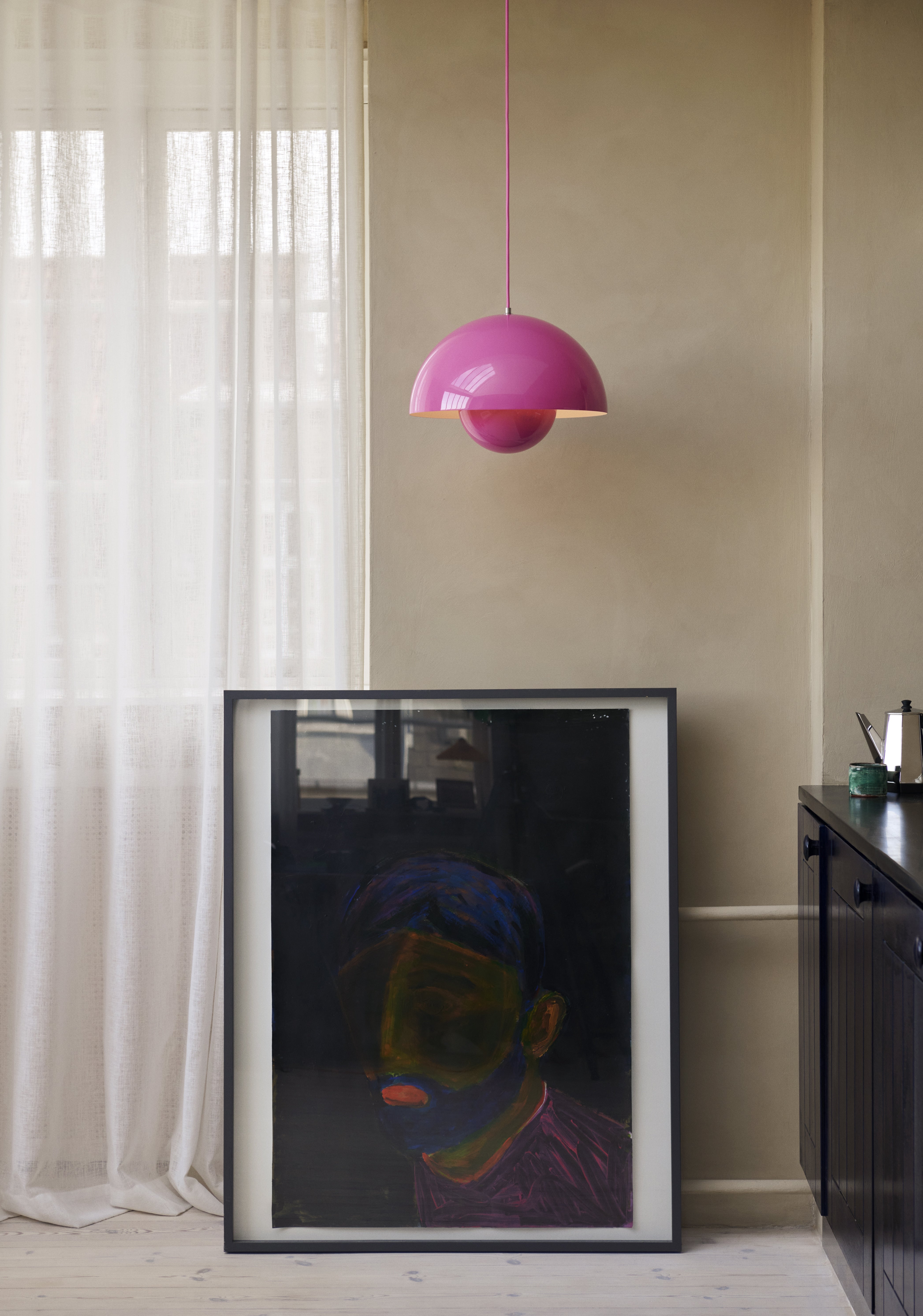 Pendelleuchte FLOWERPOT fuchsie