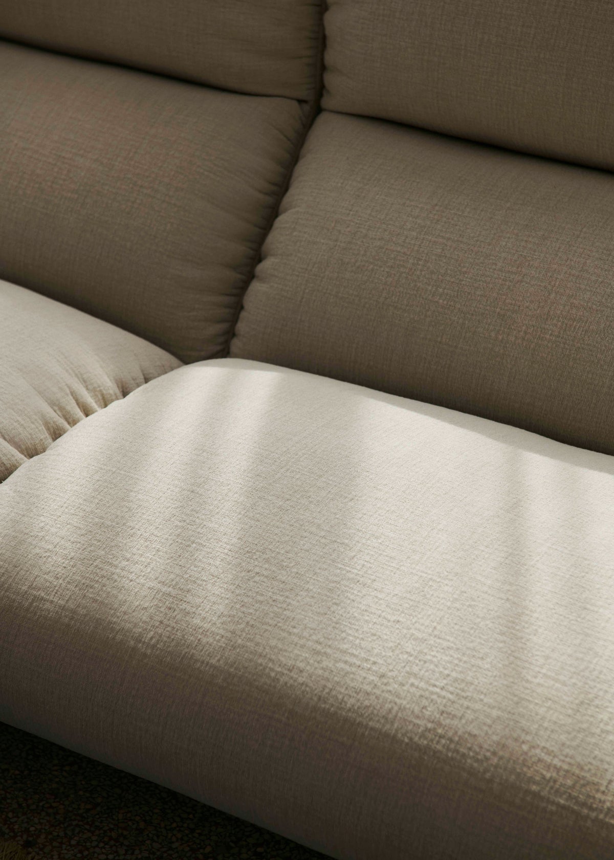 Modulares Sofa für 4 Personen HI LO beige