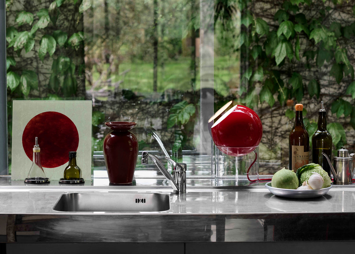 Vase MOMENTO JH47 rot-braun