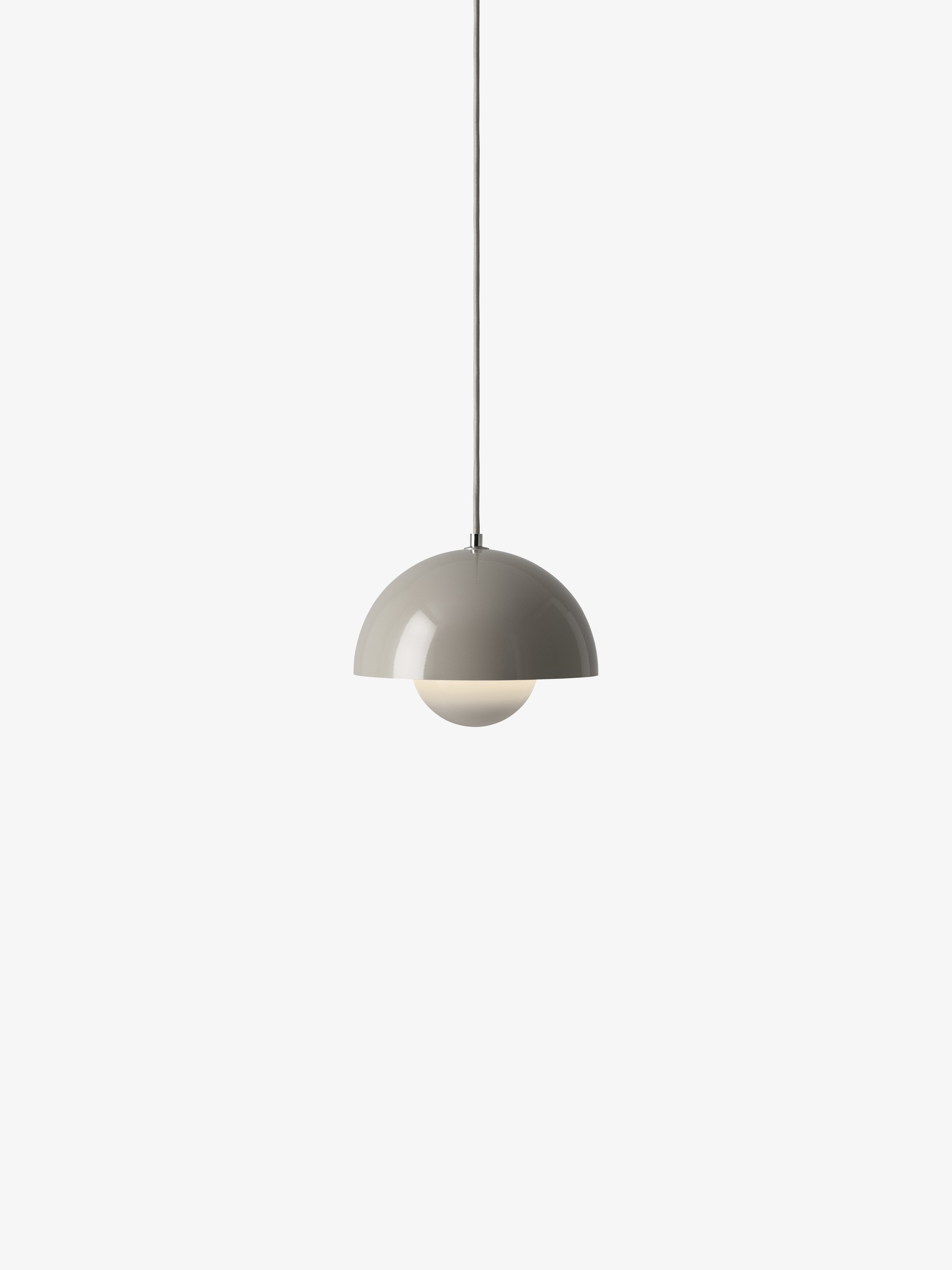 Pendelleuchte FLOWERPOT grau-beige