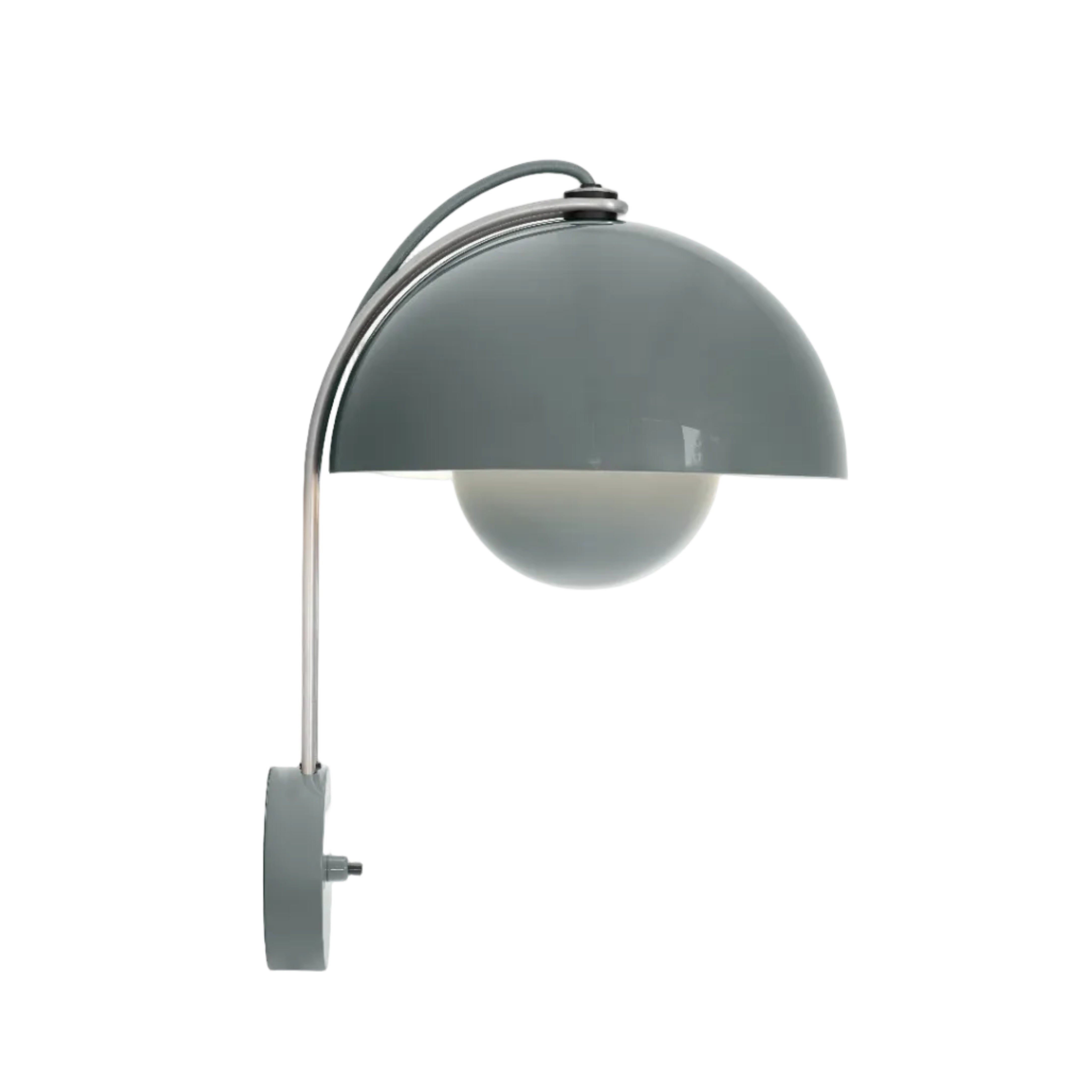 Wandlampe FLOWERPOT VP8 in grau-blau