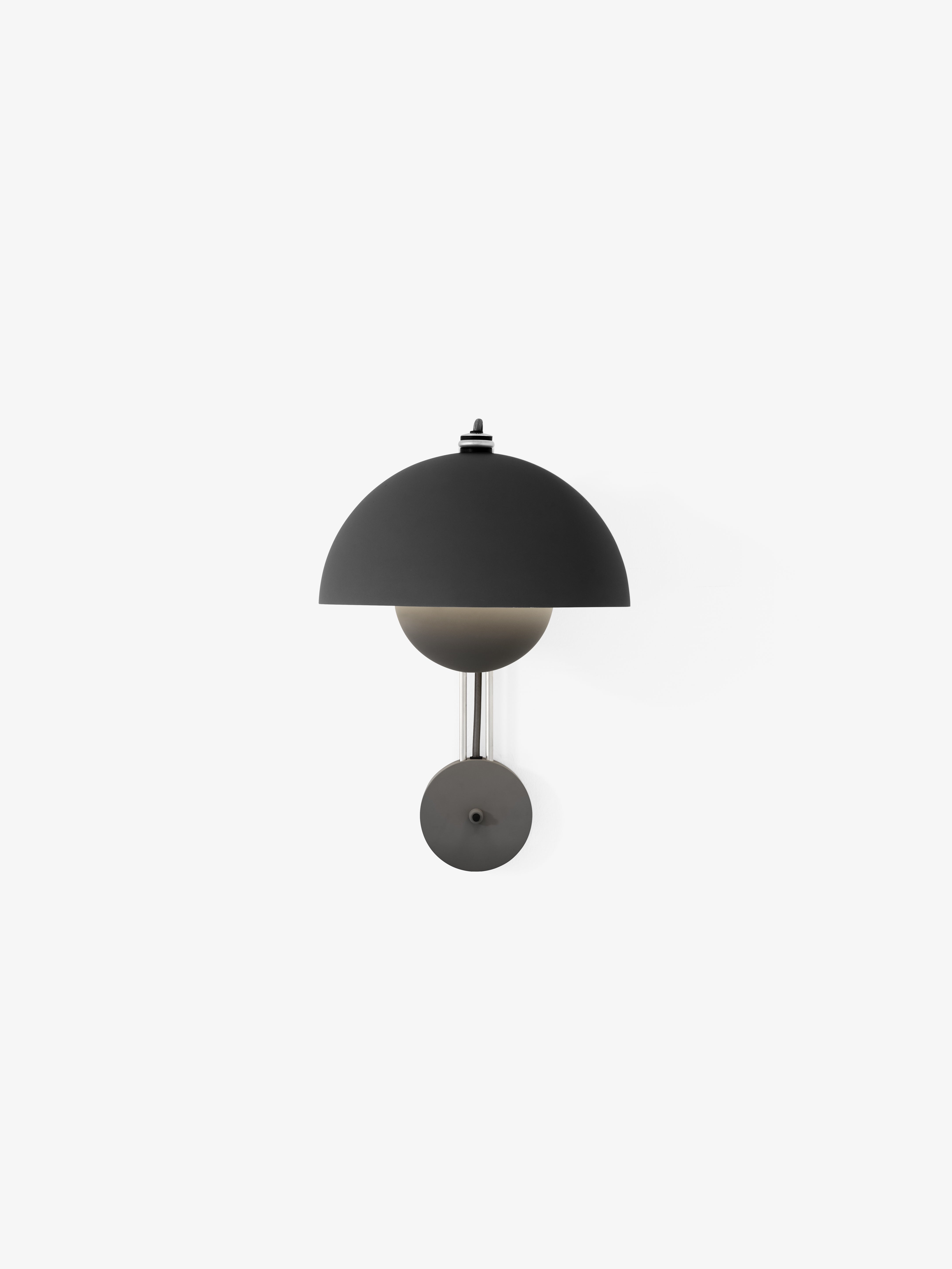 Wandlampe FLOWERPOT VP8 matt schwarz