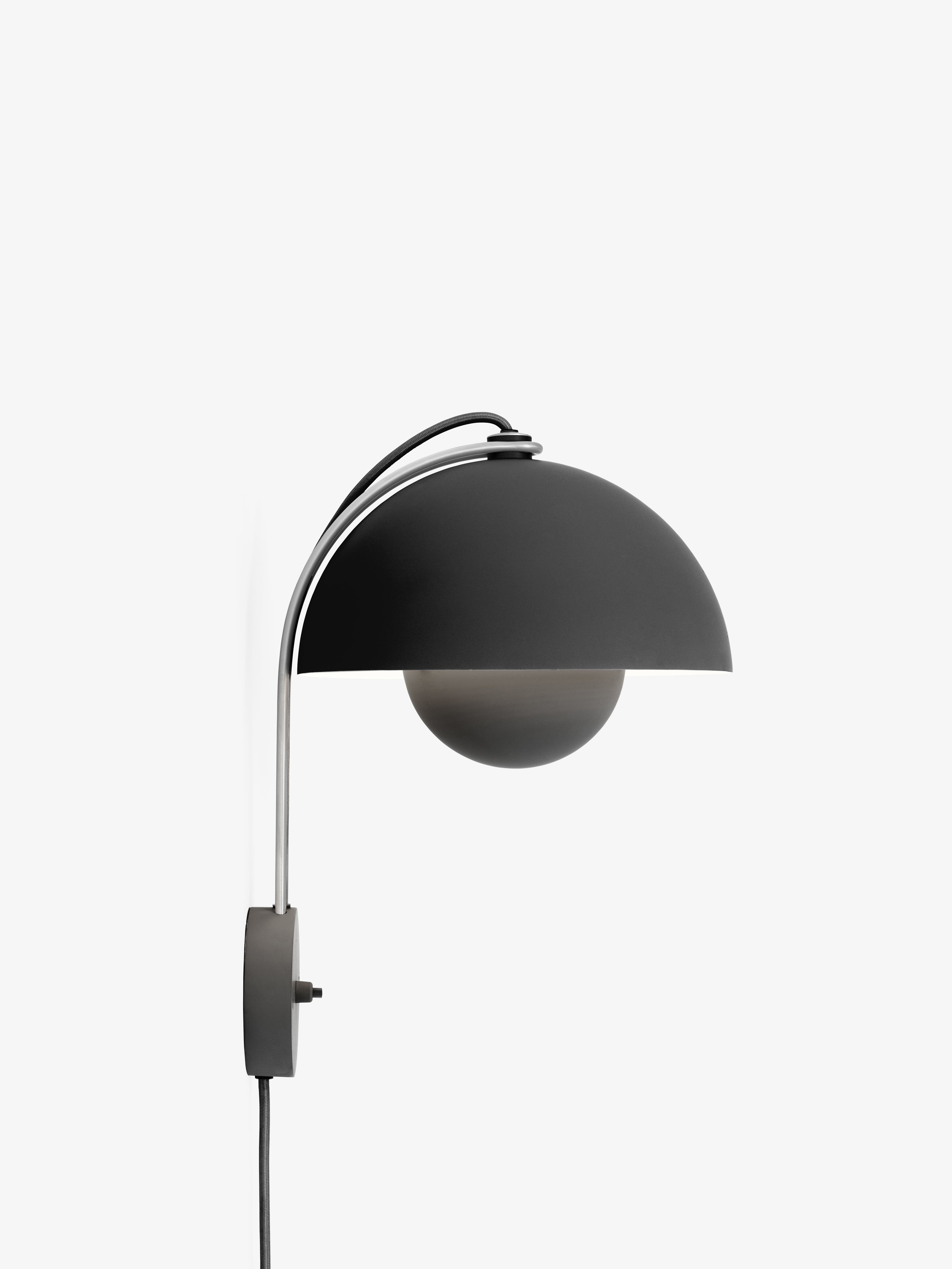 Wandlampe FLOWERPOT VP8 matt schwarz
