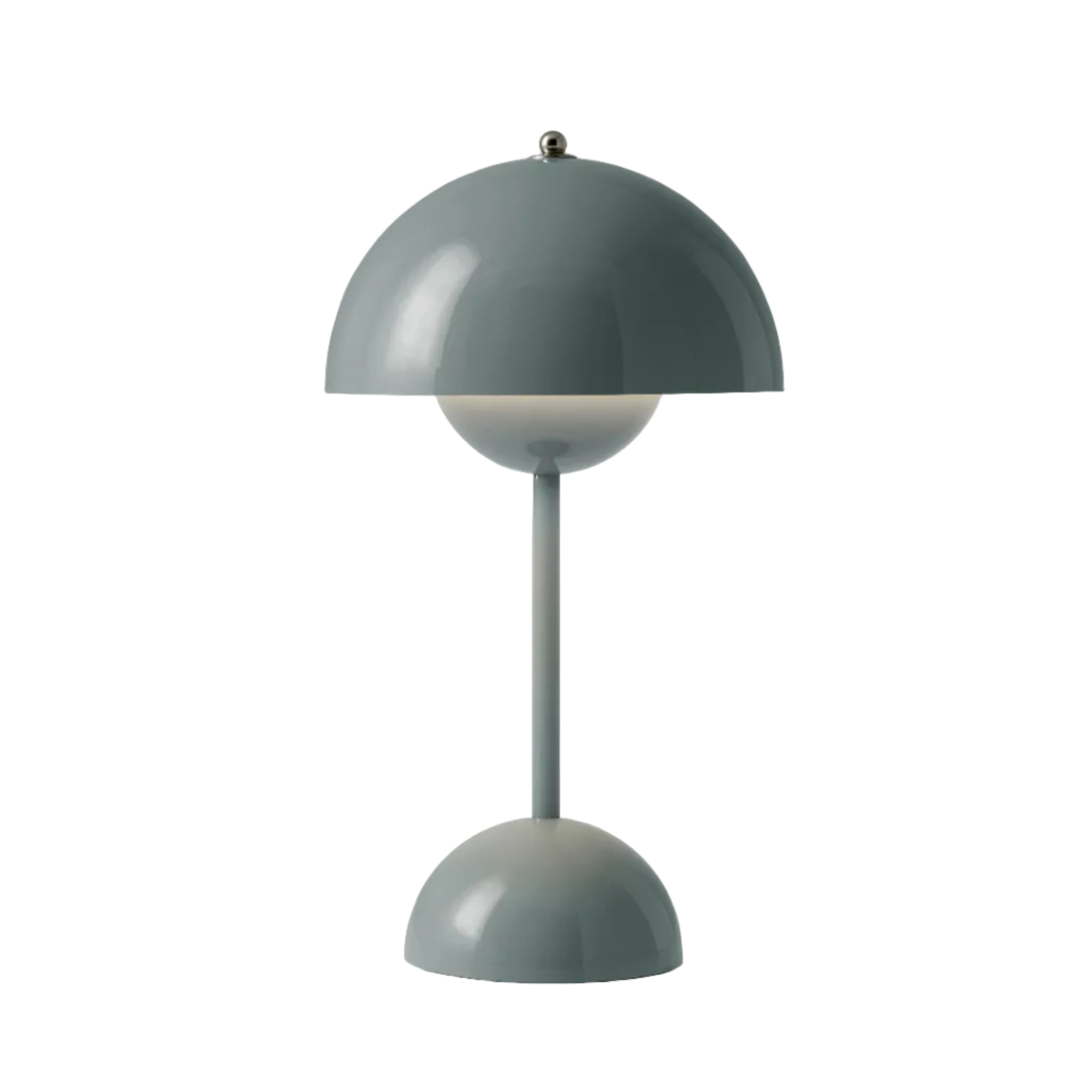 Tragbare Lampe FLOWERPOT VP9 in Grau-Blau