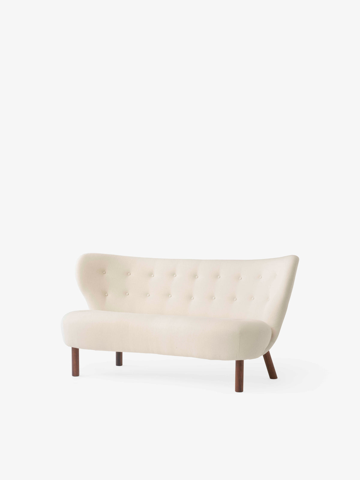 Zweisitzer-Sofa LITTLE PETRA VB2 mit Nussbaumgestell