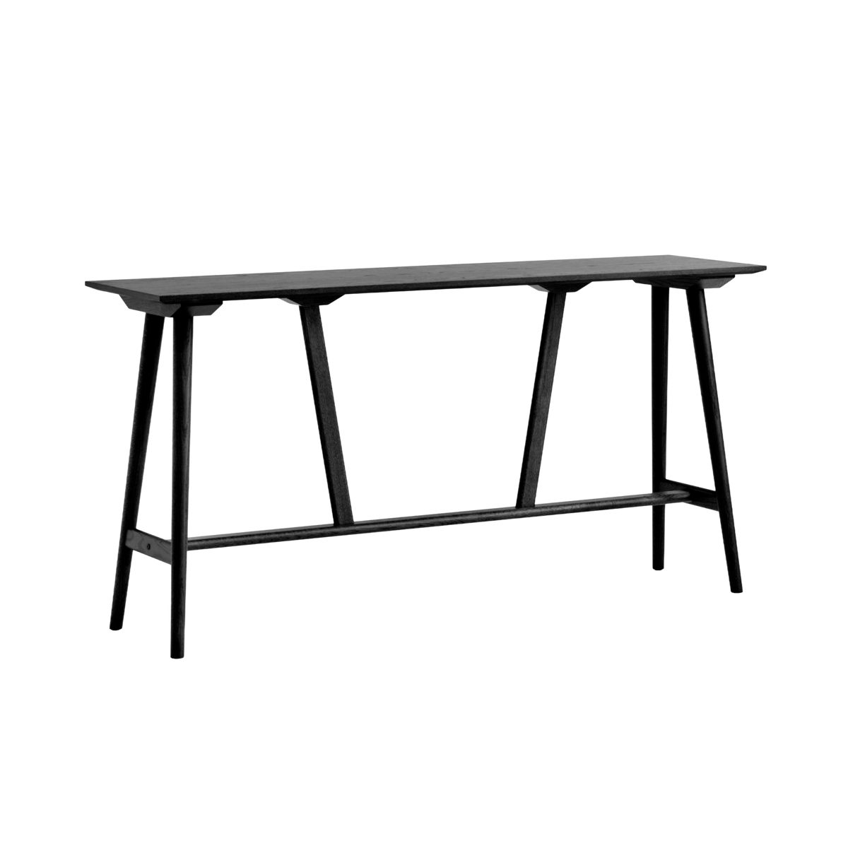 Barhocker IN BETWEEN schwarze lackierte Eiche