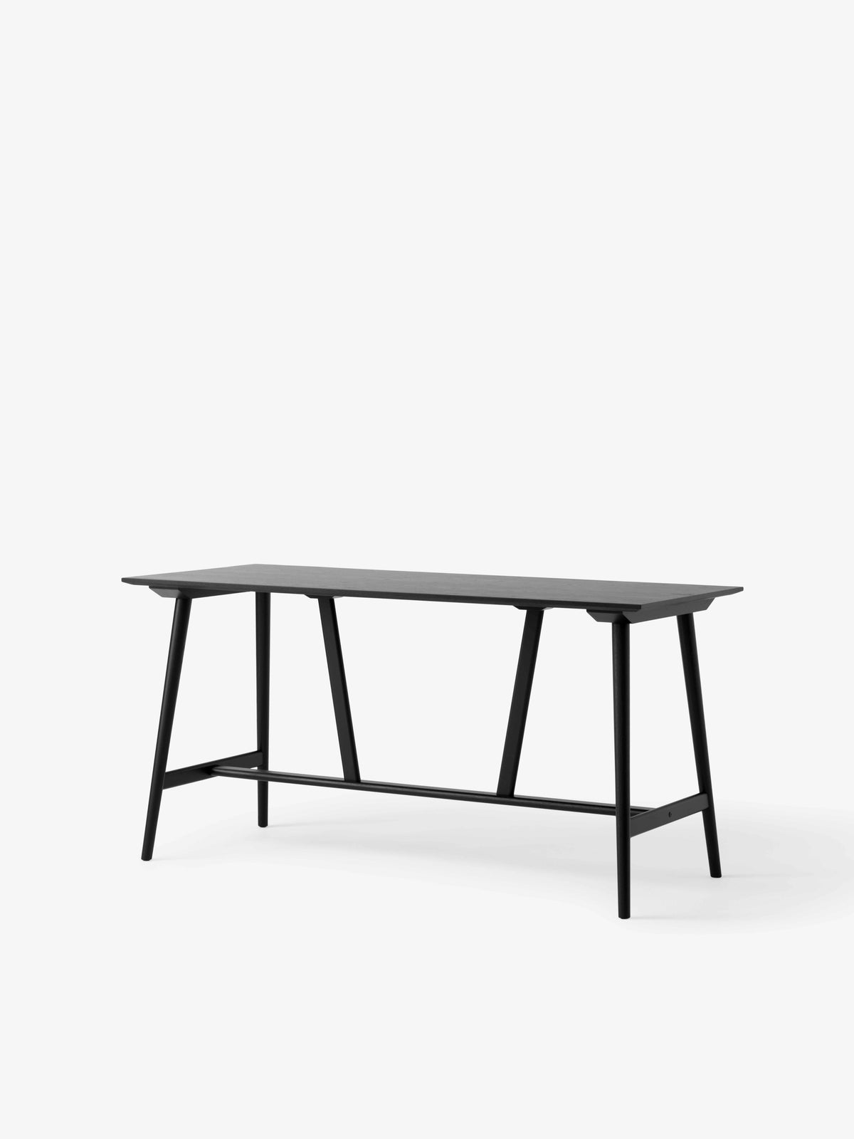 Barhocker IN BETWEEN schwarze lackierte Eiche