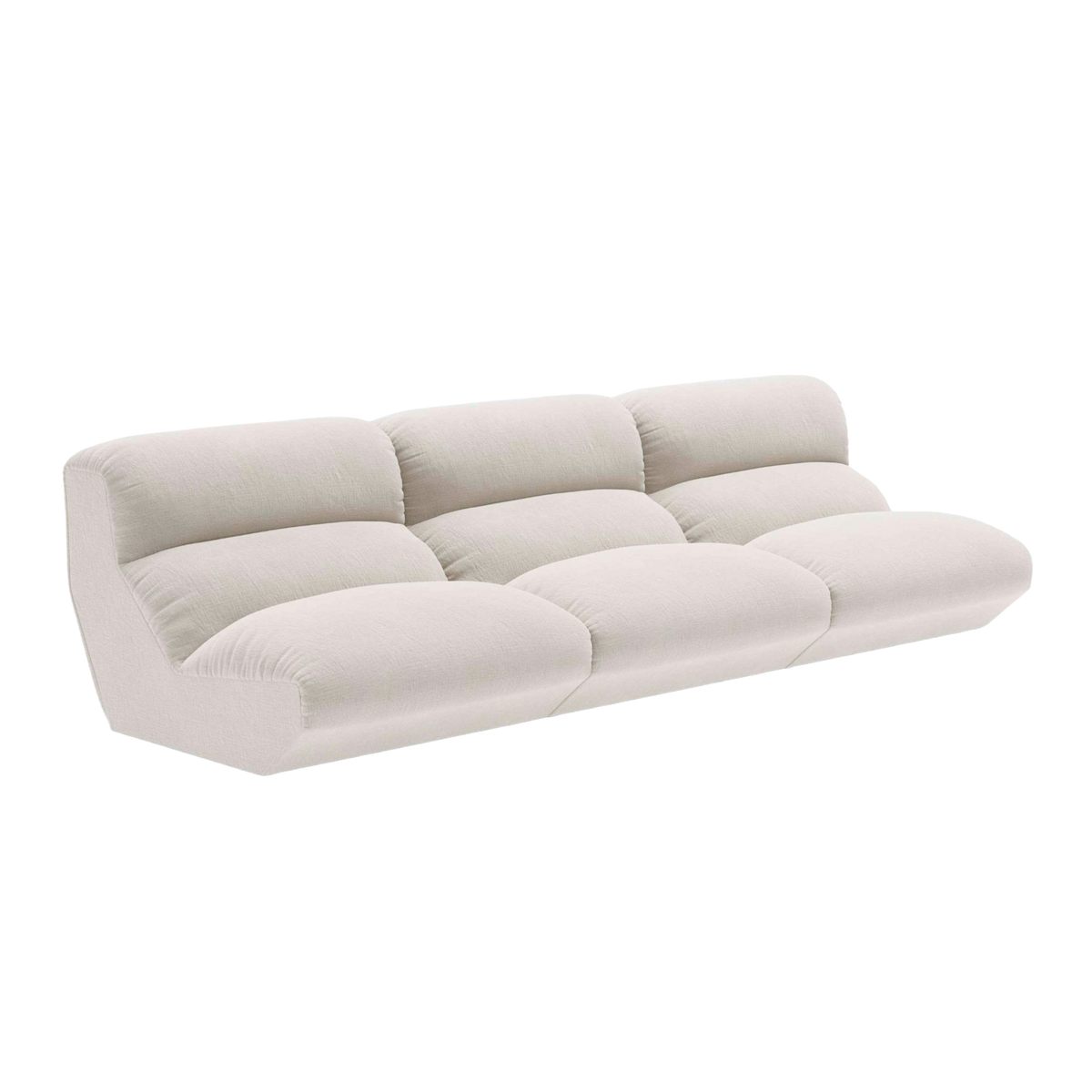 Modulares Sofa für 4 Personen HI LO cremefarben