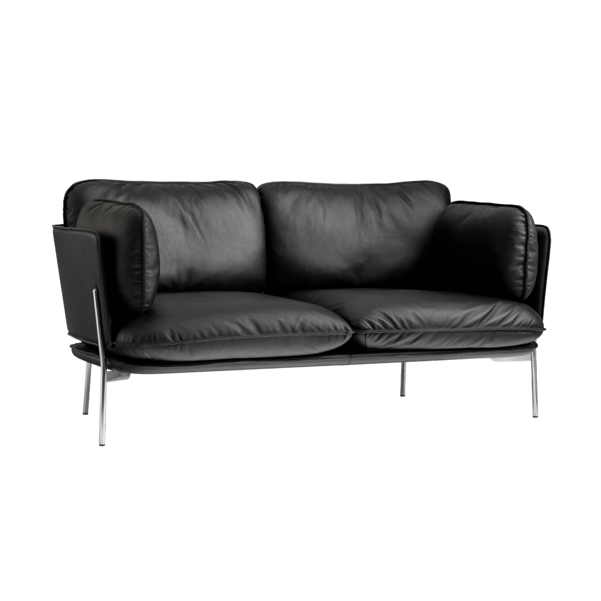 Zweisitzer-Sofa CLOUD LN2 mit verchromtem Gestell