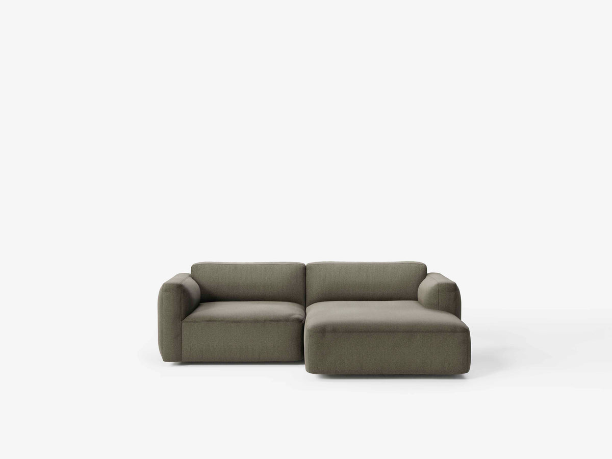 Modulares rechteckiges Ecksofa 3-Sitzer DEVELIUS MELLOW gepolstert