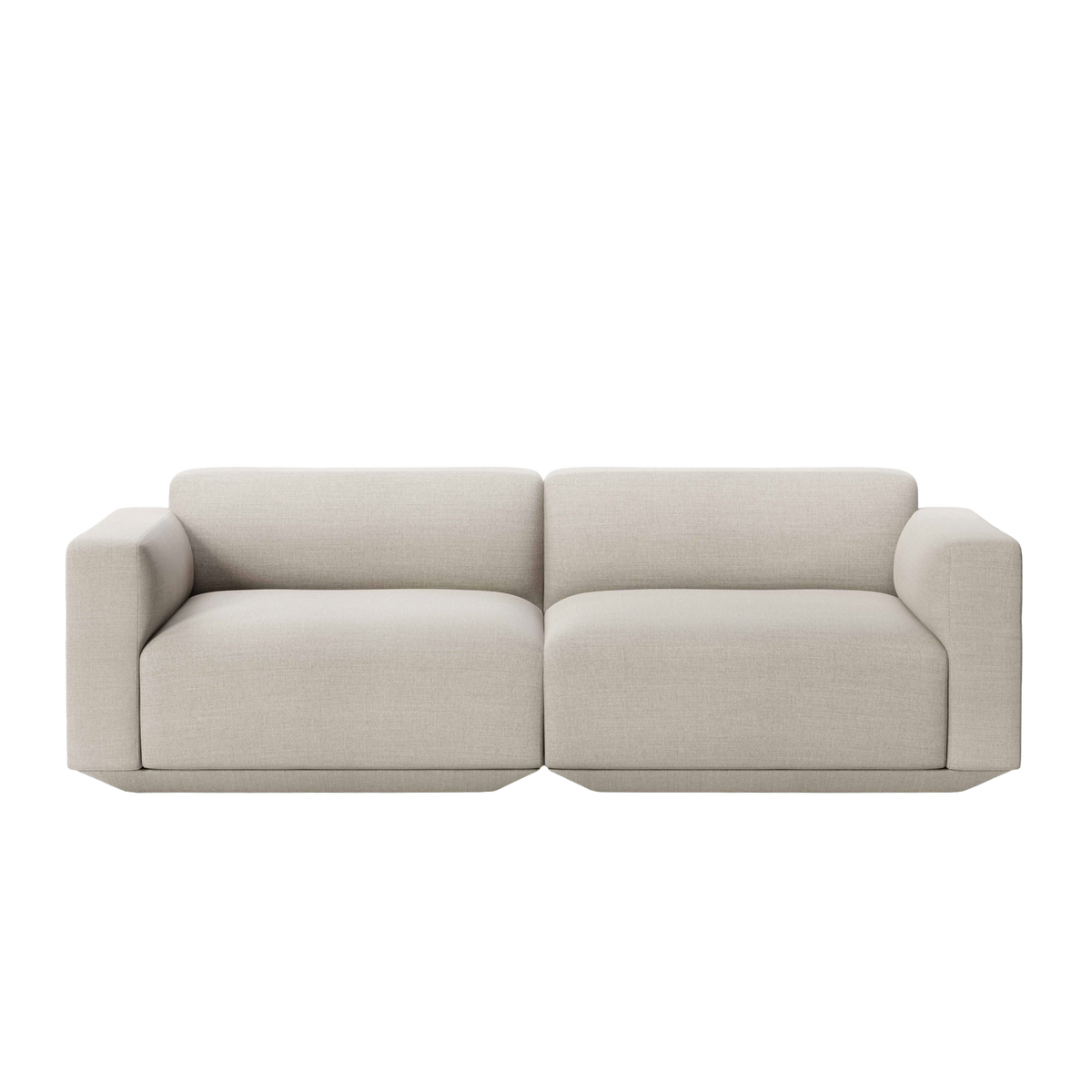 Modulares 3-Sitzer-Sofa DEVELIUS cremefarben