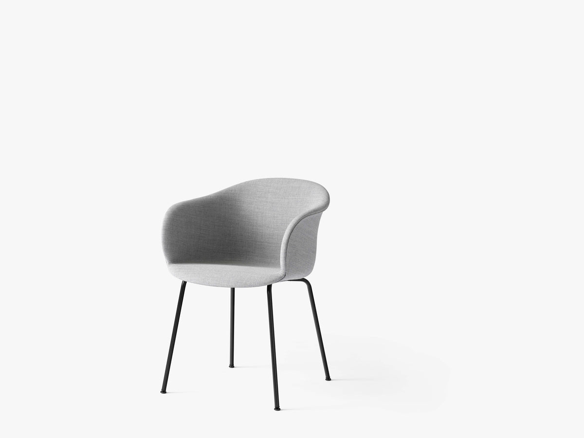 Stuhl ELEFY JH29 gepolstert mit schwarzem Gestell