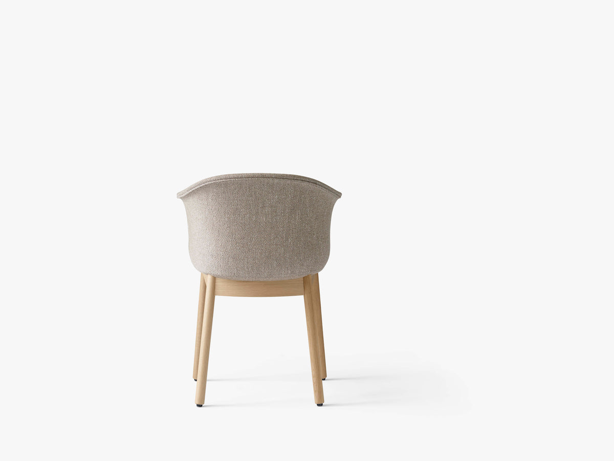 Stuhl ELEFY JH31 gepolstert mit Eichen-Gestell
