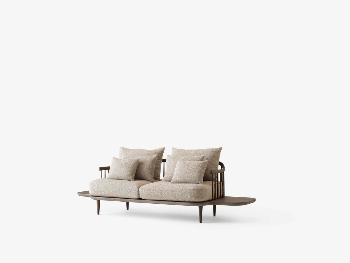 3-Sitzer Sofa FLY SC3 mit rauchfarbener Eichenbasis