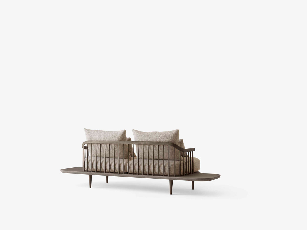 3-Sitzer Sofa FLY SC3 mit rauchfarbener Eichenbasis