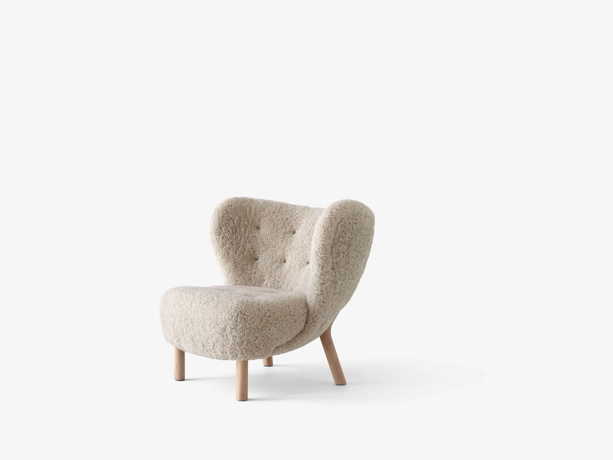 Sessel LITTLE PETRA VB1 gepolstert mit Eichen-Gestell