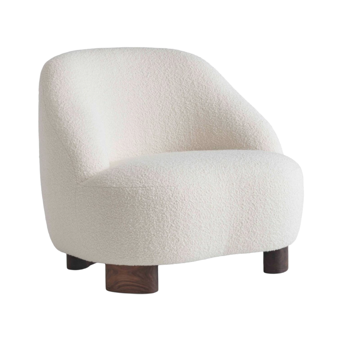 Polsterstuhl MARGAS LC1 mit Nussbaumfuß