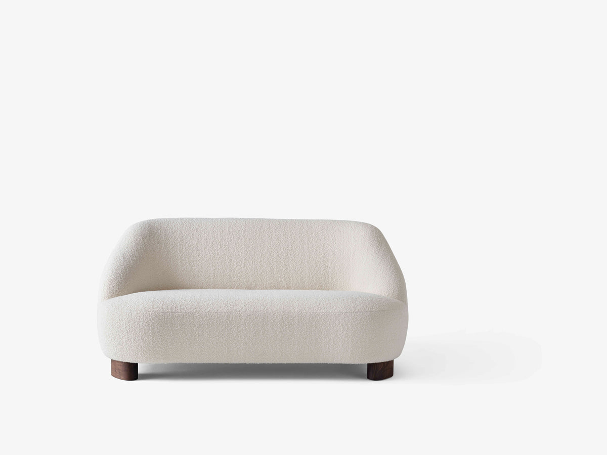 Zweisitzer-Sofa MARGAS LC3 mit Nussbaumfuß