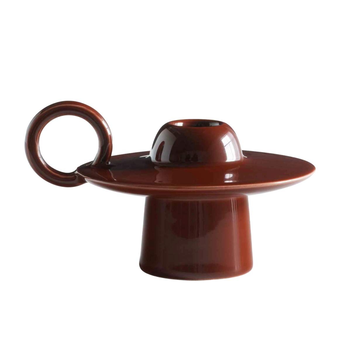 Kerzenhalter MOMENTO JH39 rot-braun