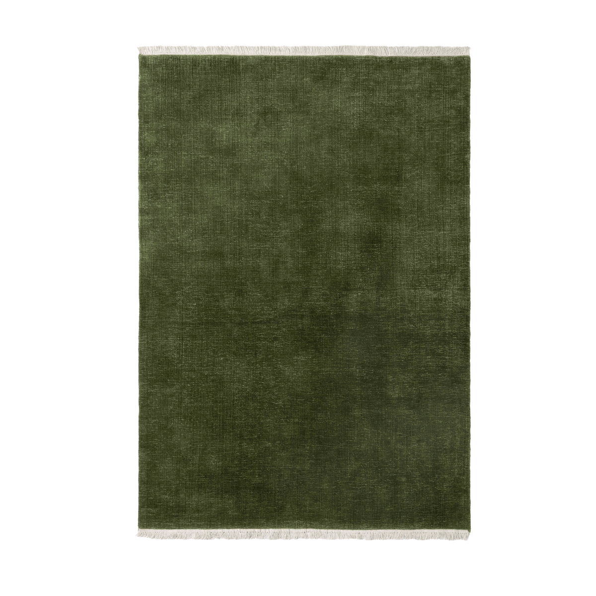 Teppich mit Fransen THE MOOR dunkelgrün