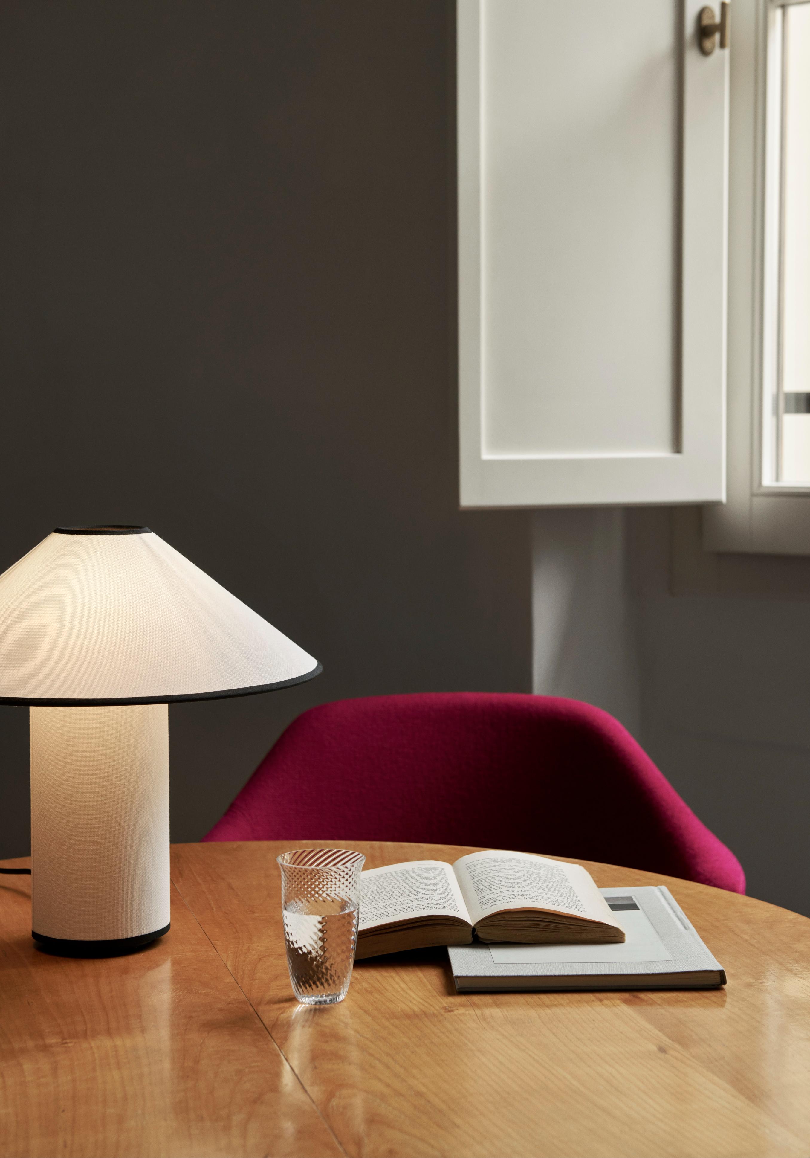COLETTE ATD6 Table Lamp in White with Black Finish