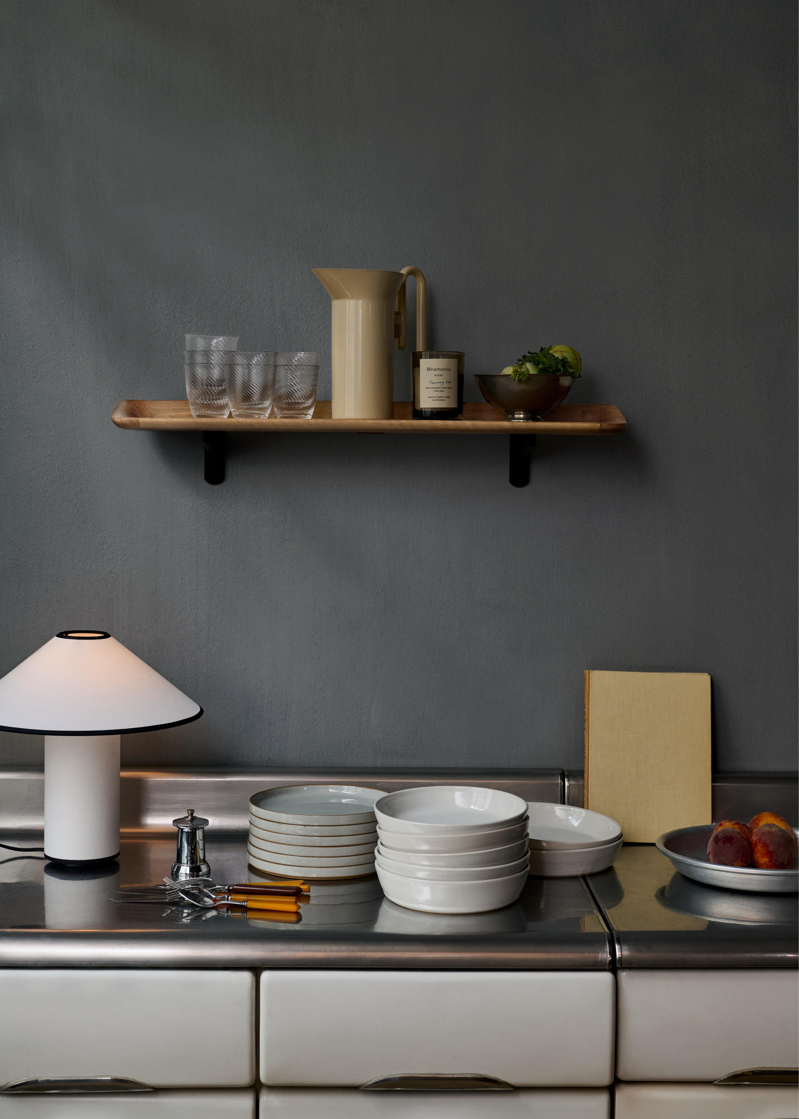 COLETTE ATD6 Table Lamp in White with Black Finish