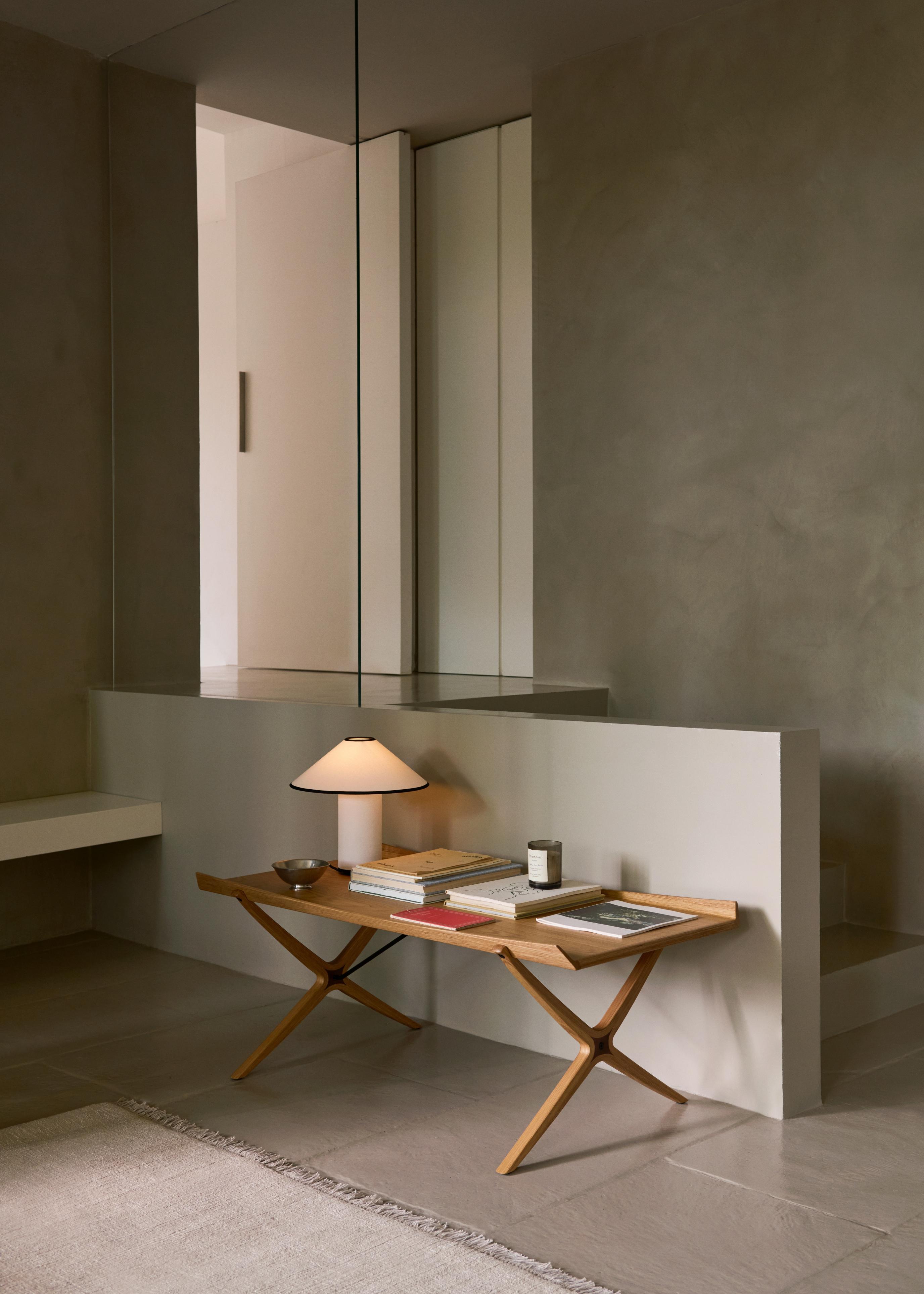COLETTE ATD6 Table Lamp in White with Black Finish