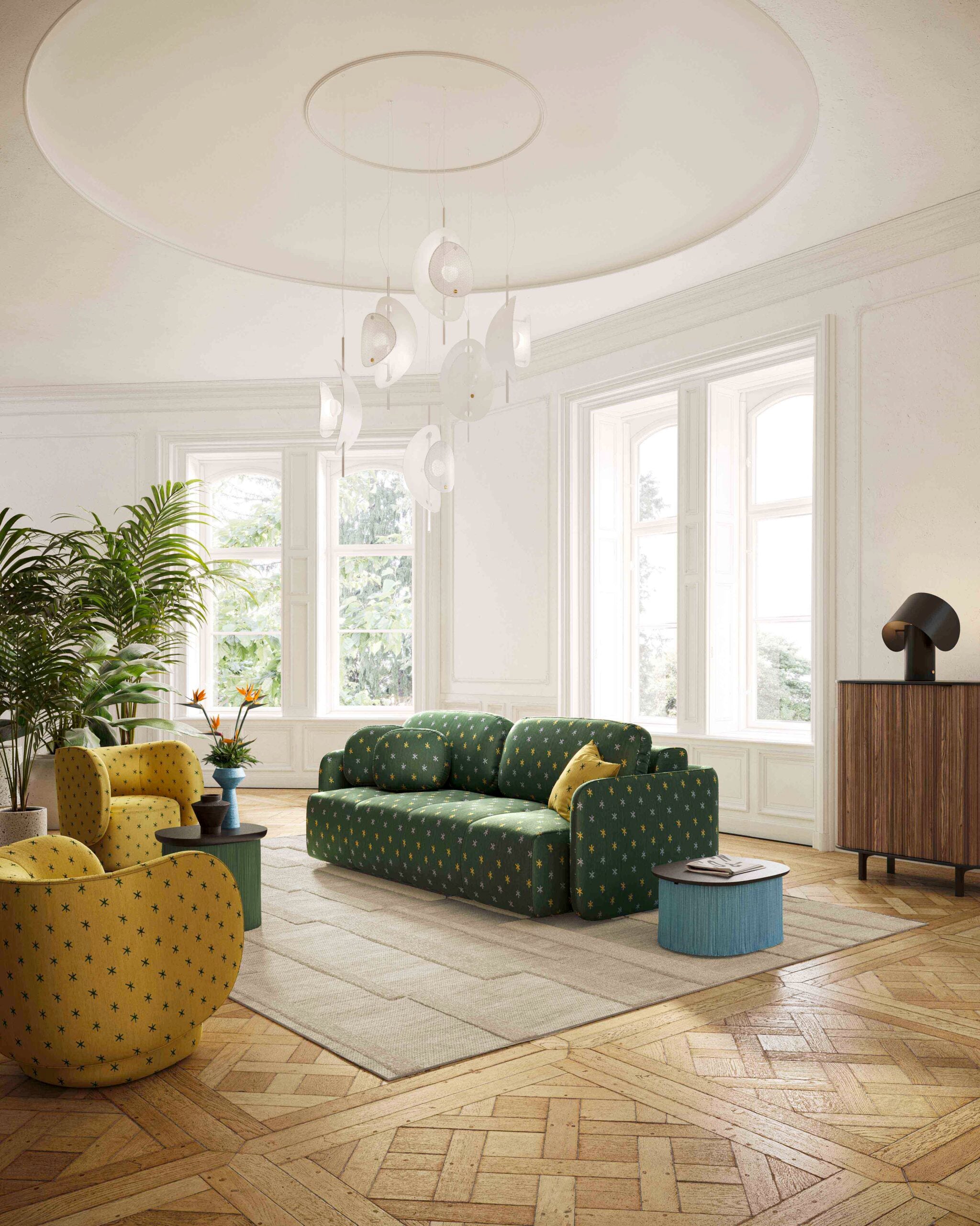 Sofa with verto upholstered sleeping function