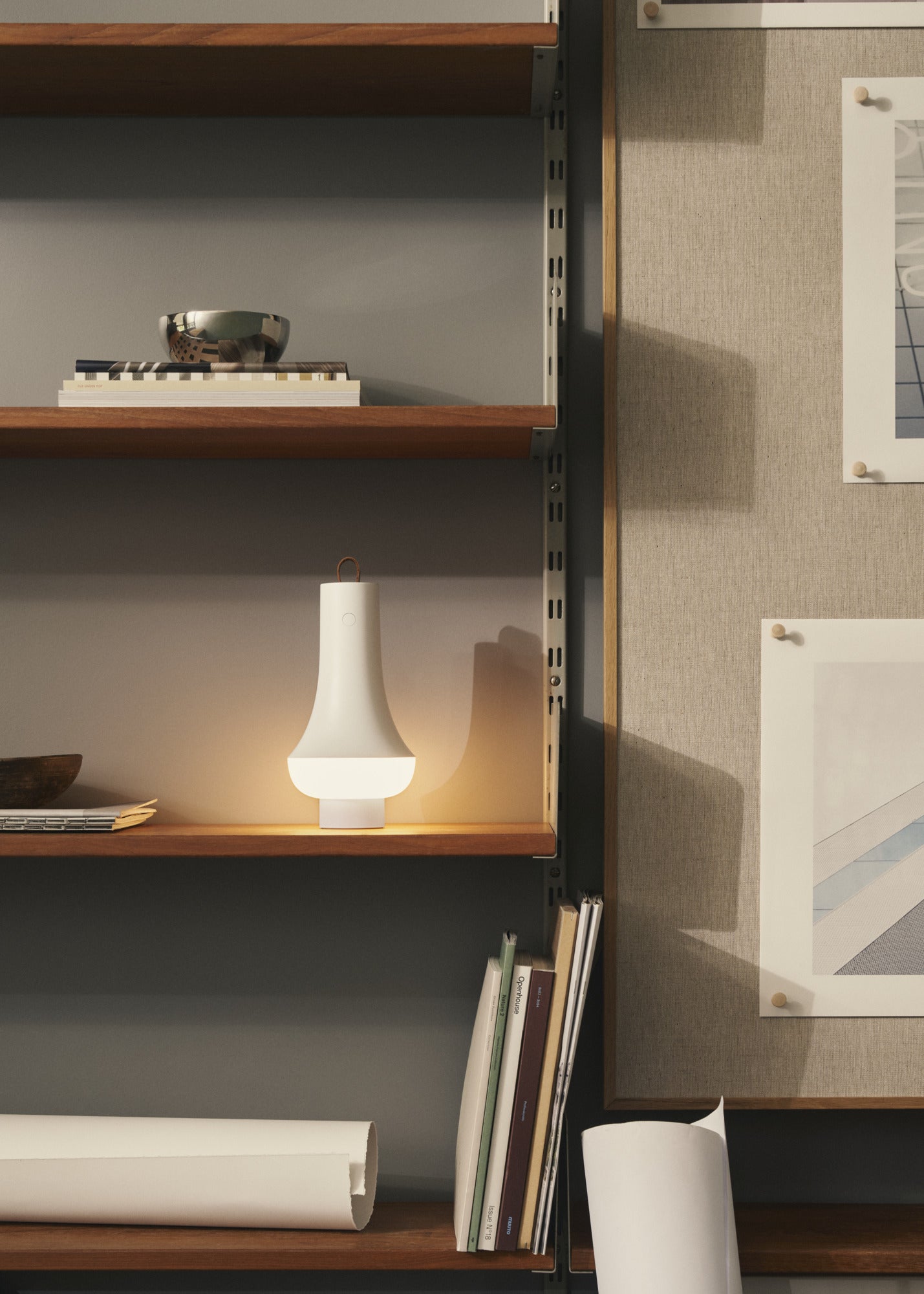 Tragbare Lampe TOMOSHI weiß