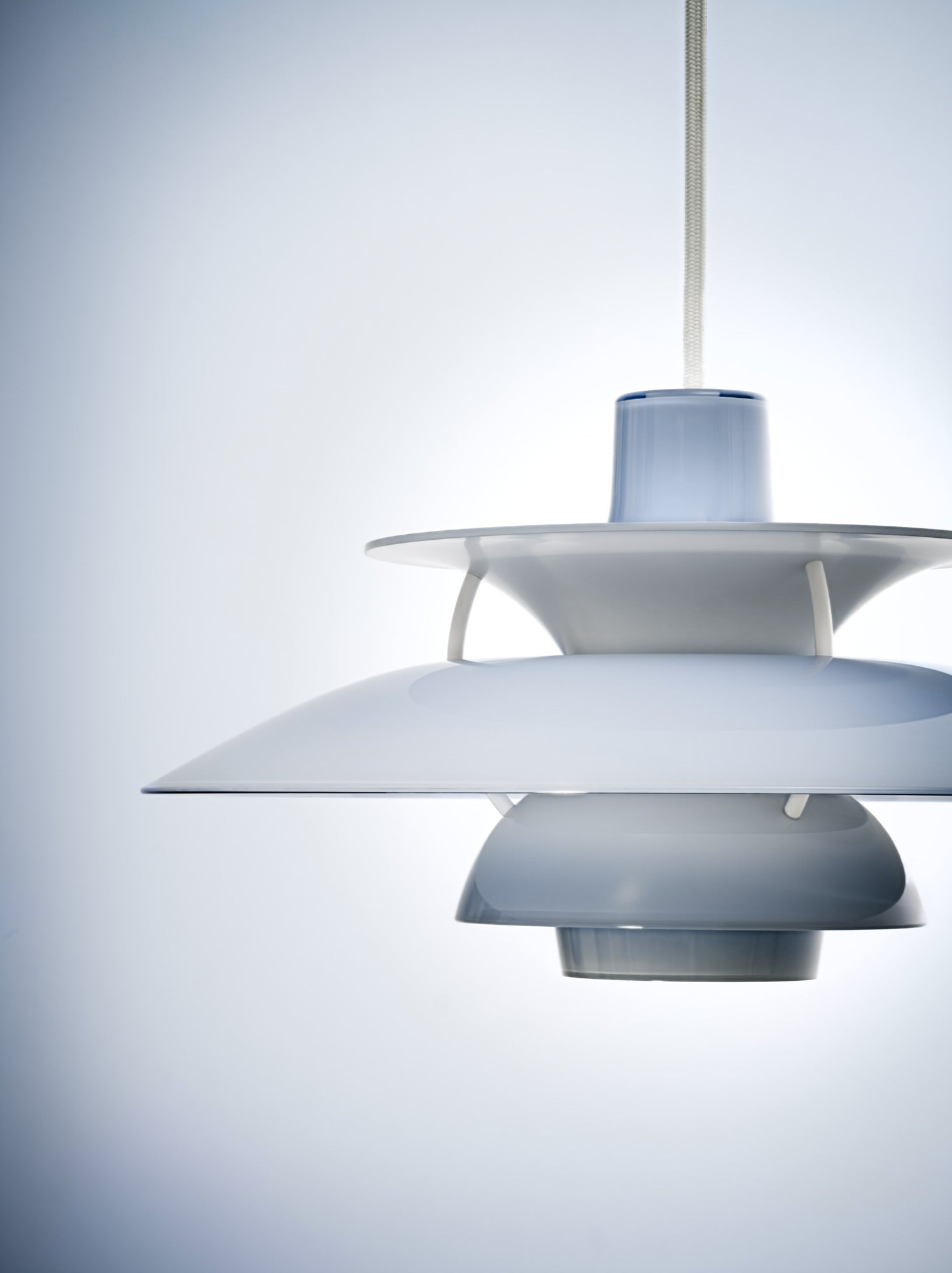 Lampa wisząca PH 5 OPAL błękitny