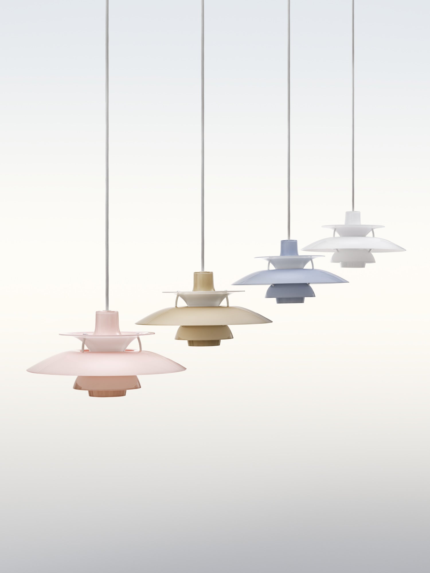 Lampa wisząca PH 5 OPAL błękitny