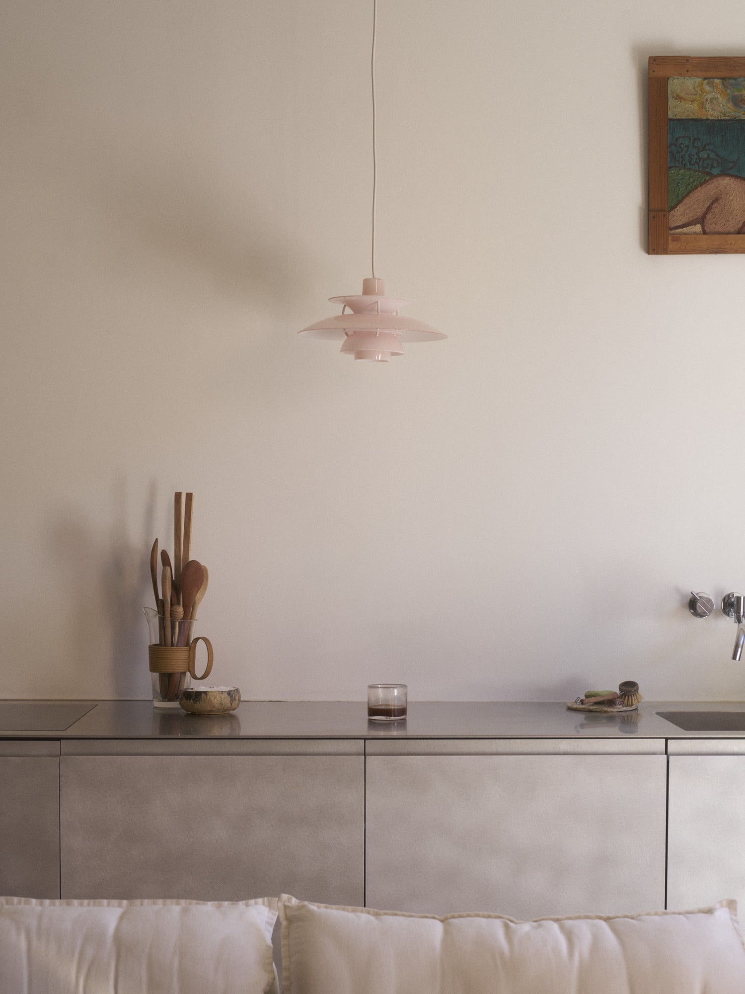 Lampa wisząca PH 5 OPAL jasnoróżowy