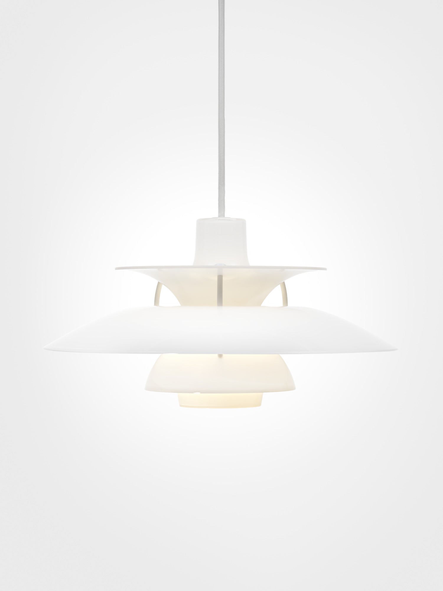 Lampa wisząca PH 5 OPAL biały