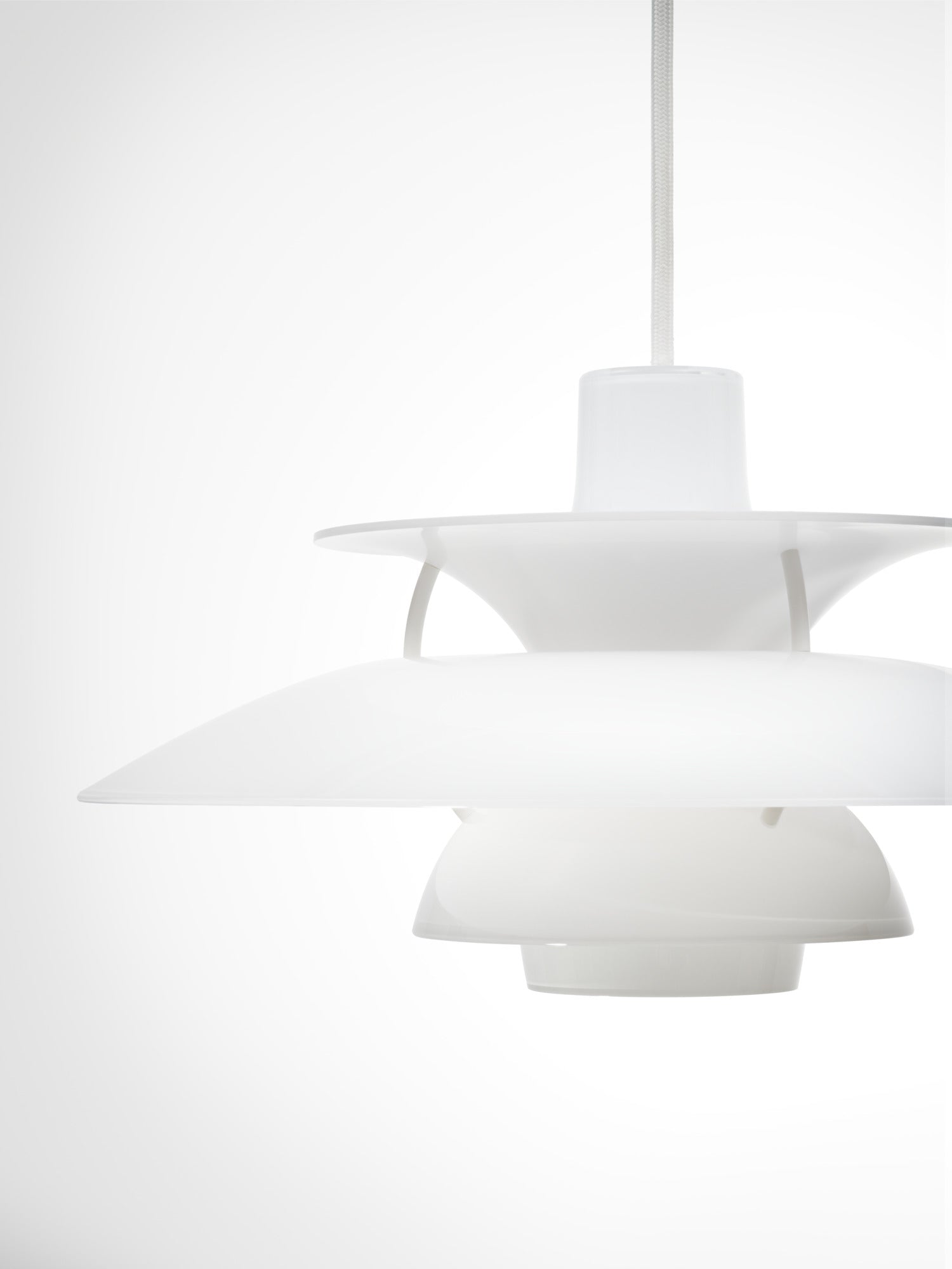 Lampa wisząca PH 5 OPAL biały