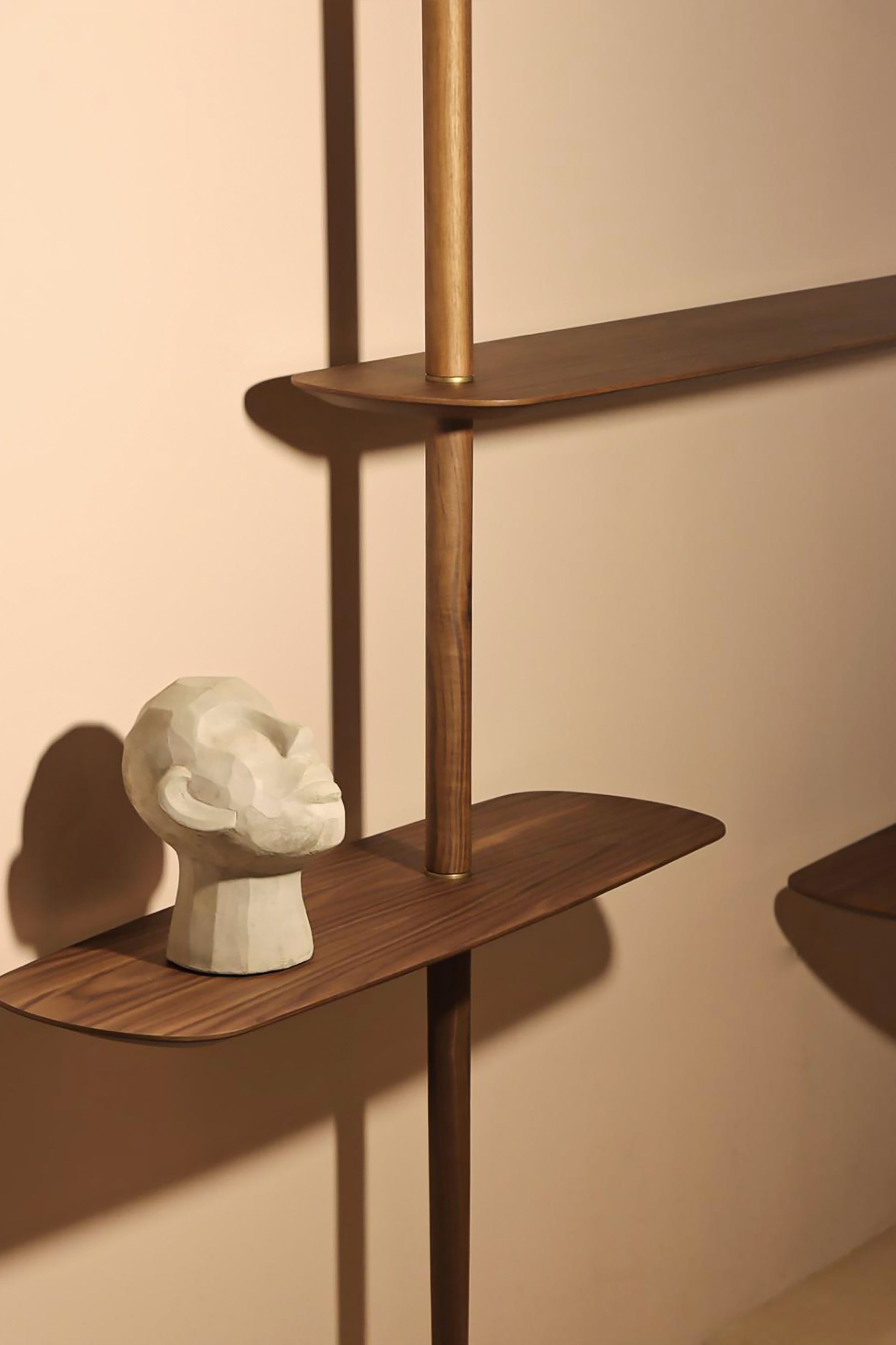 AXIS 3 Wall Shelf in Walnut Veneer