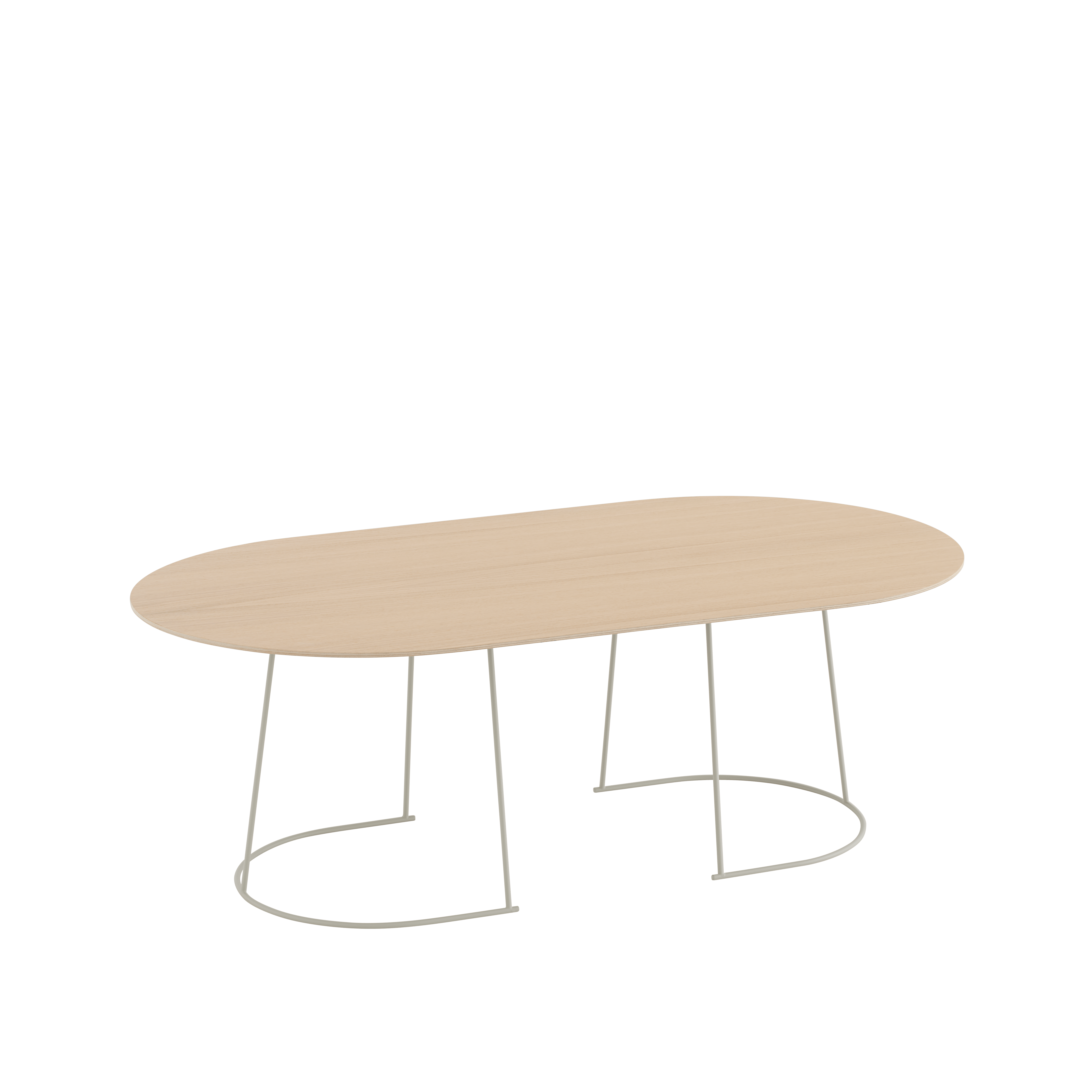Couchtisch AIRY Eichenfurnier mit gebrochener weißer Basis