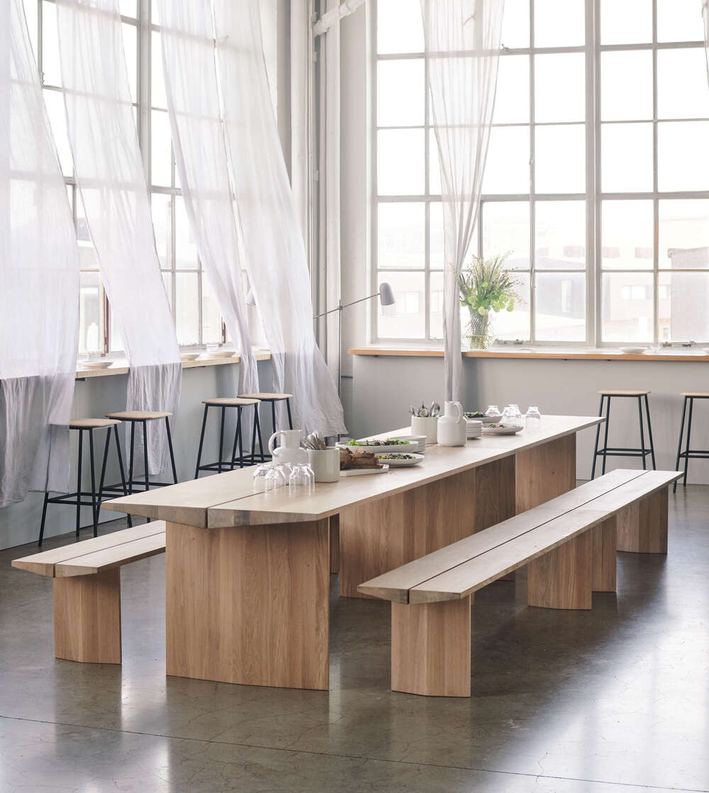 Alpen -Bank -Eichenholz Holz