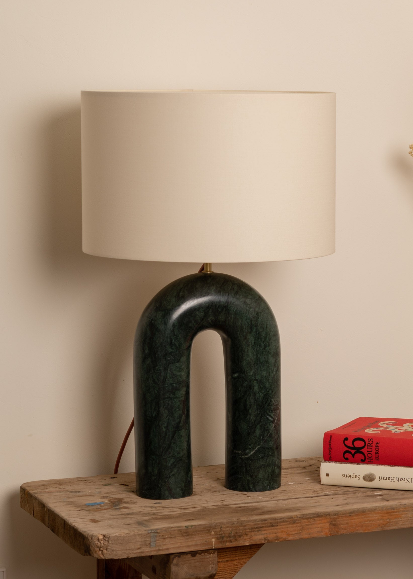 Tischlampe ARKO grüner Marmor