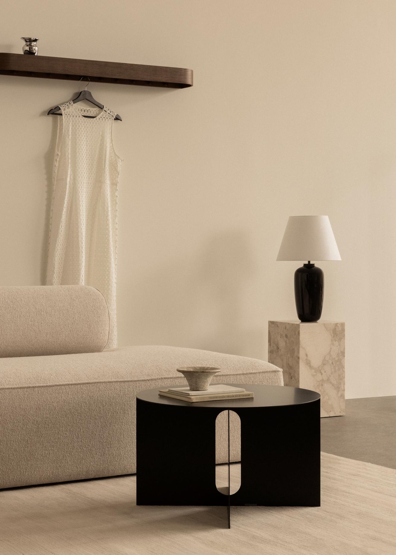 PLINTH side table sandy stone