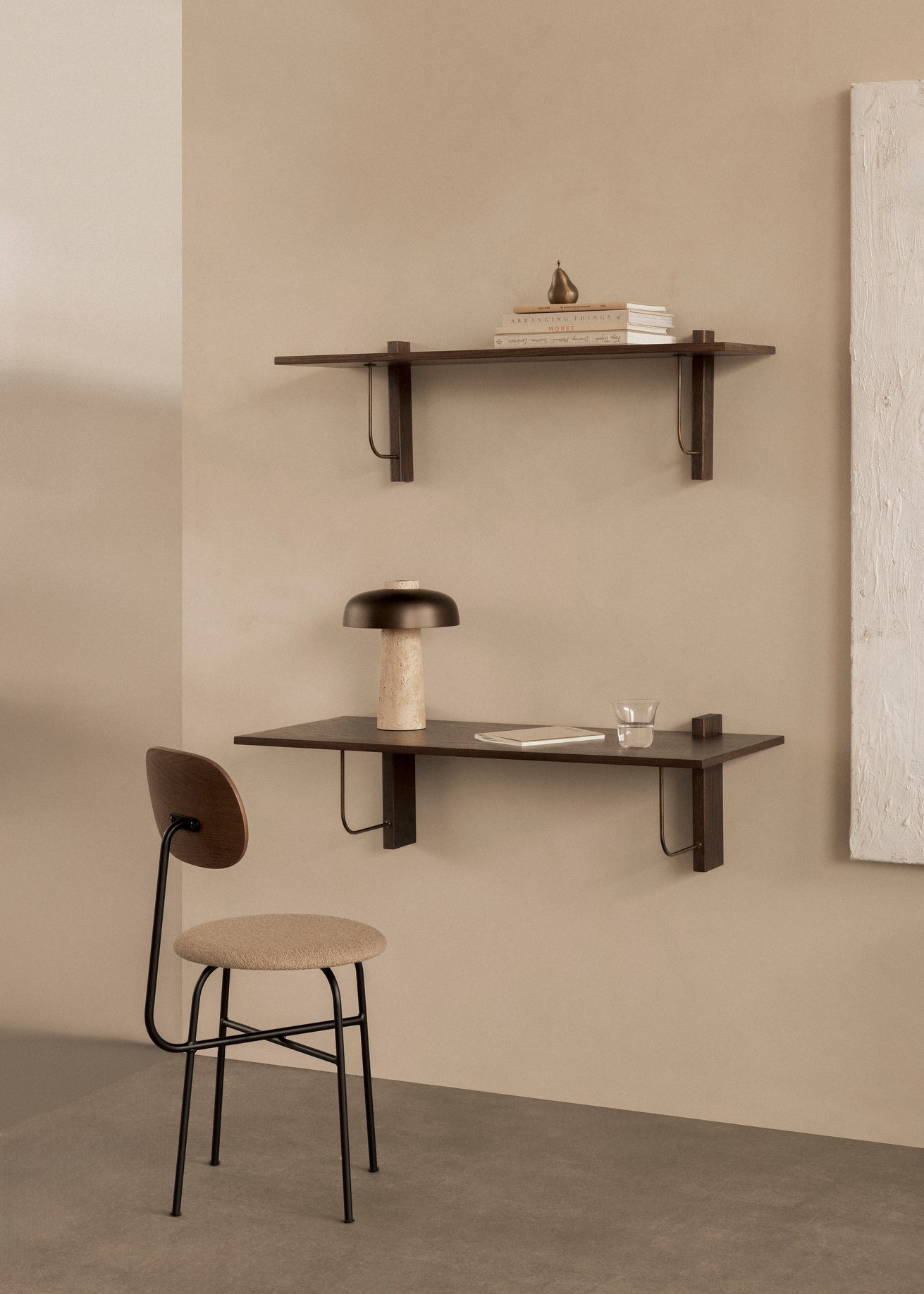 Schreibtisch CORBEL dunkle Eichenfurnier