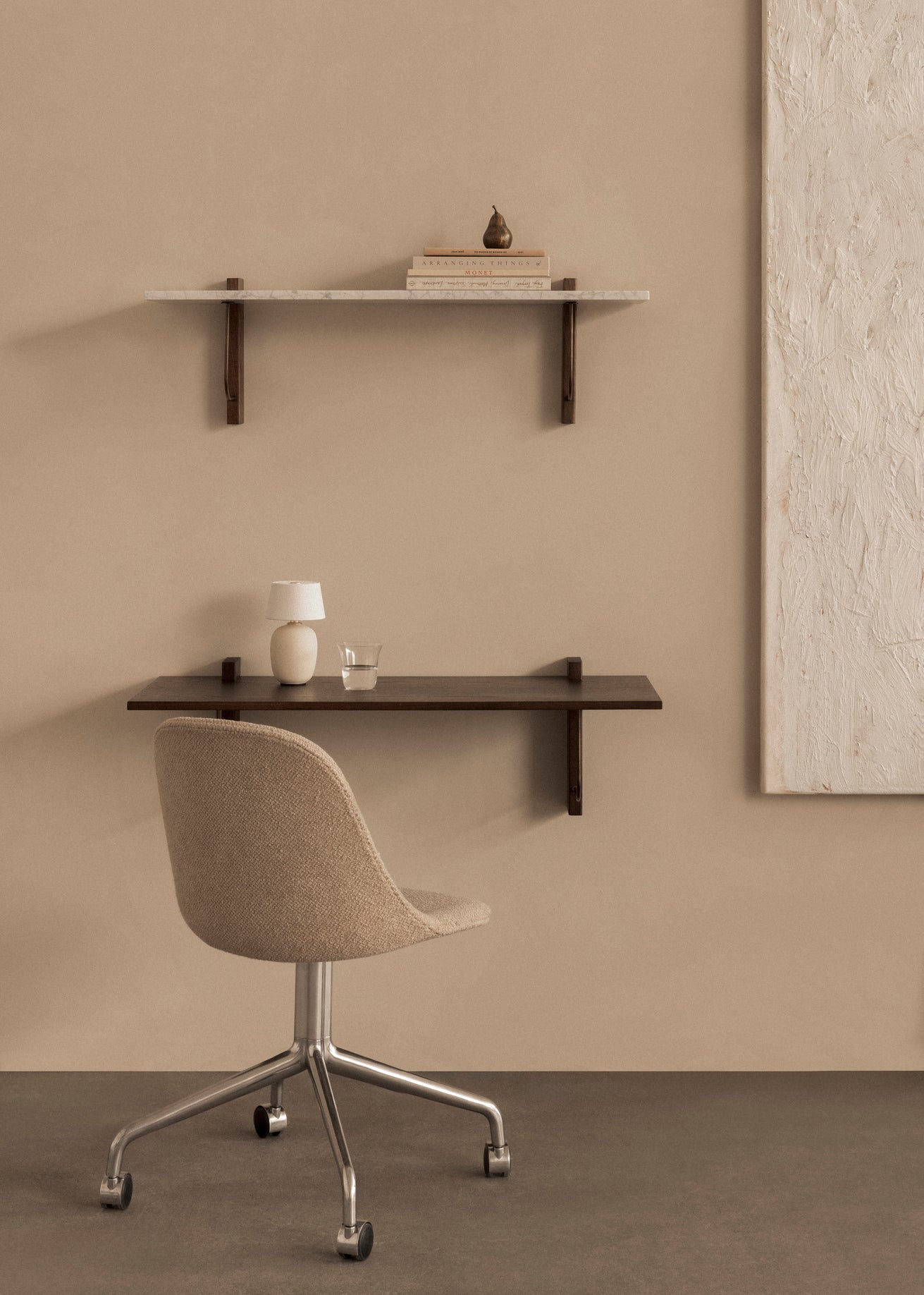 Schreibtisch CORBEL dunkle Eichenfurnier