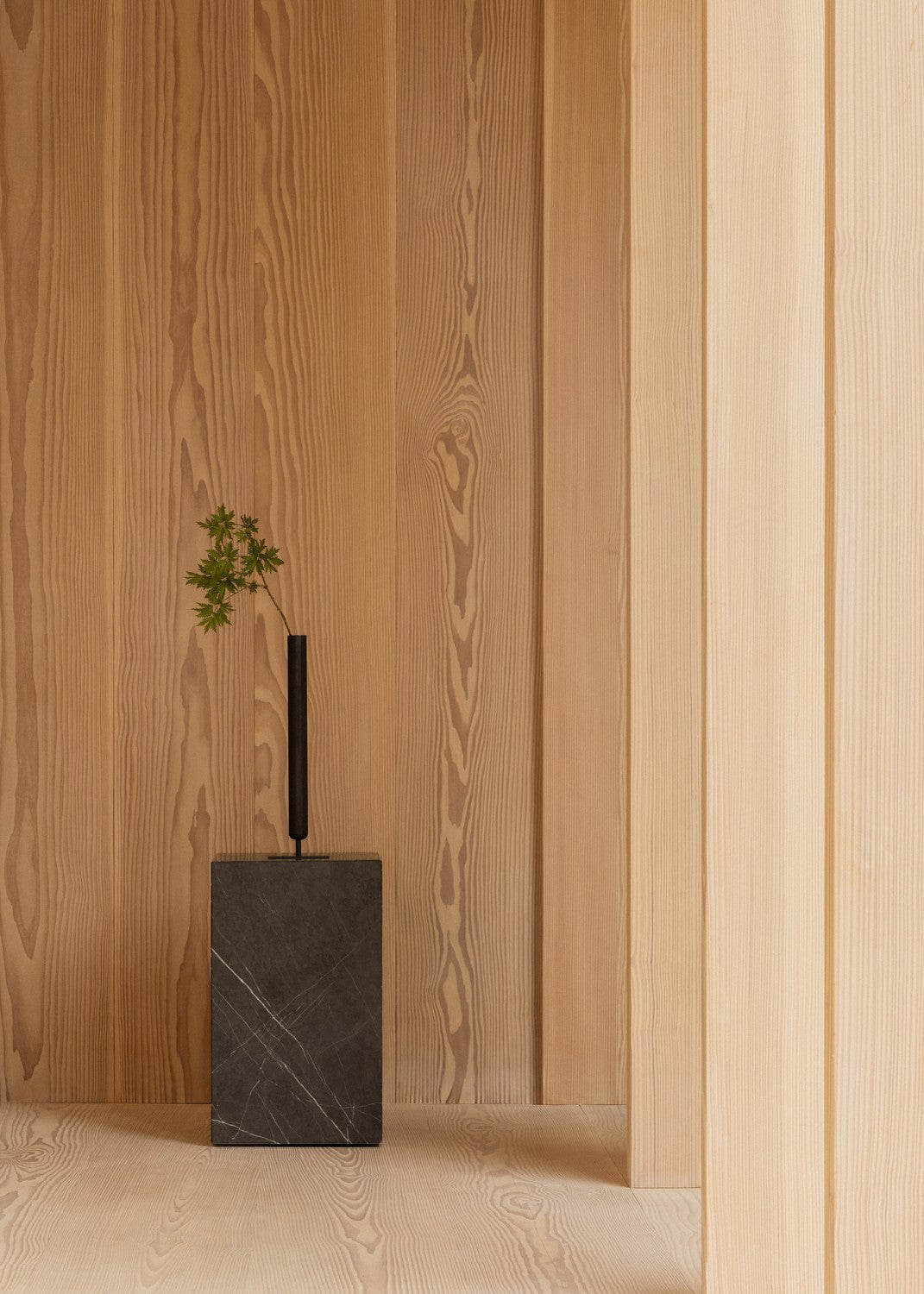 Beistelltisch PLINTH grauer Marmor