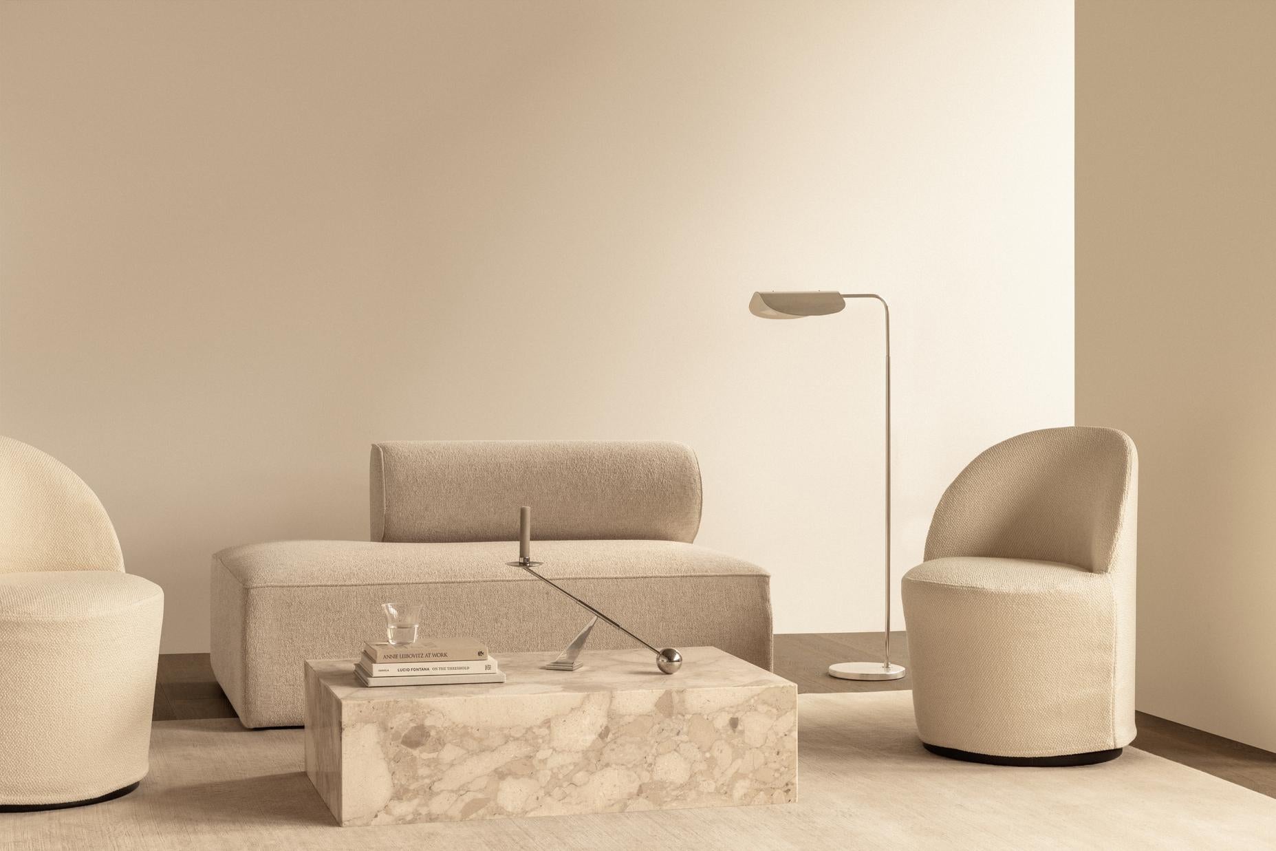 TEAROOM beige swivel armchair