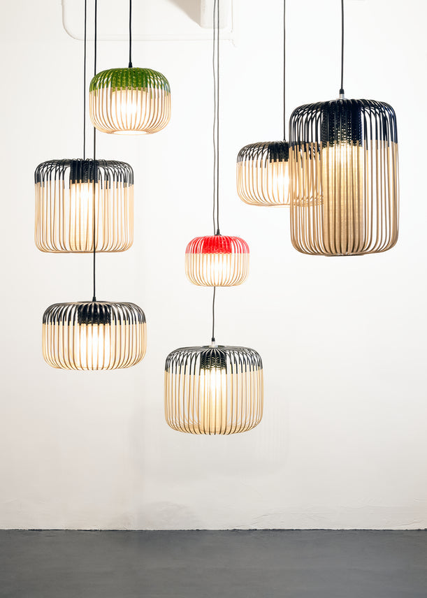 Bambusschwarzhanglampe