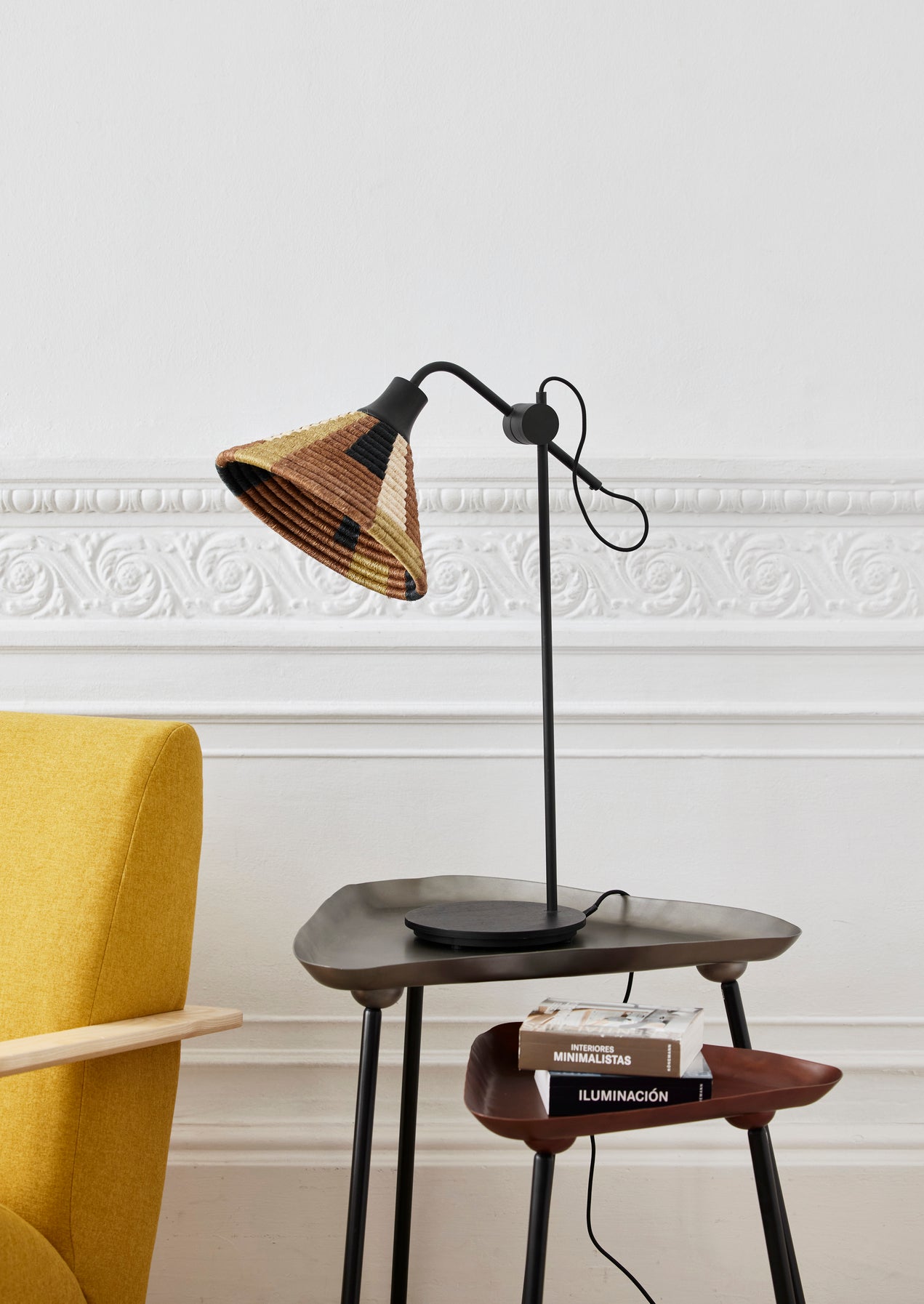 Lampa stołowa PARROT brązowy – Forestier