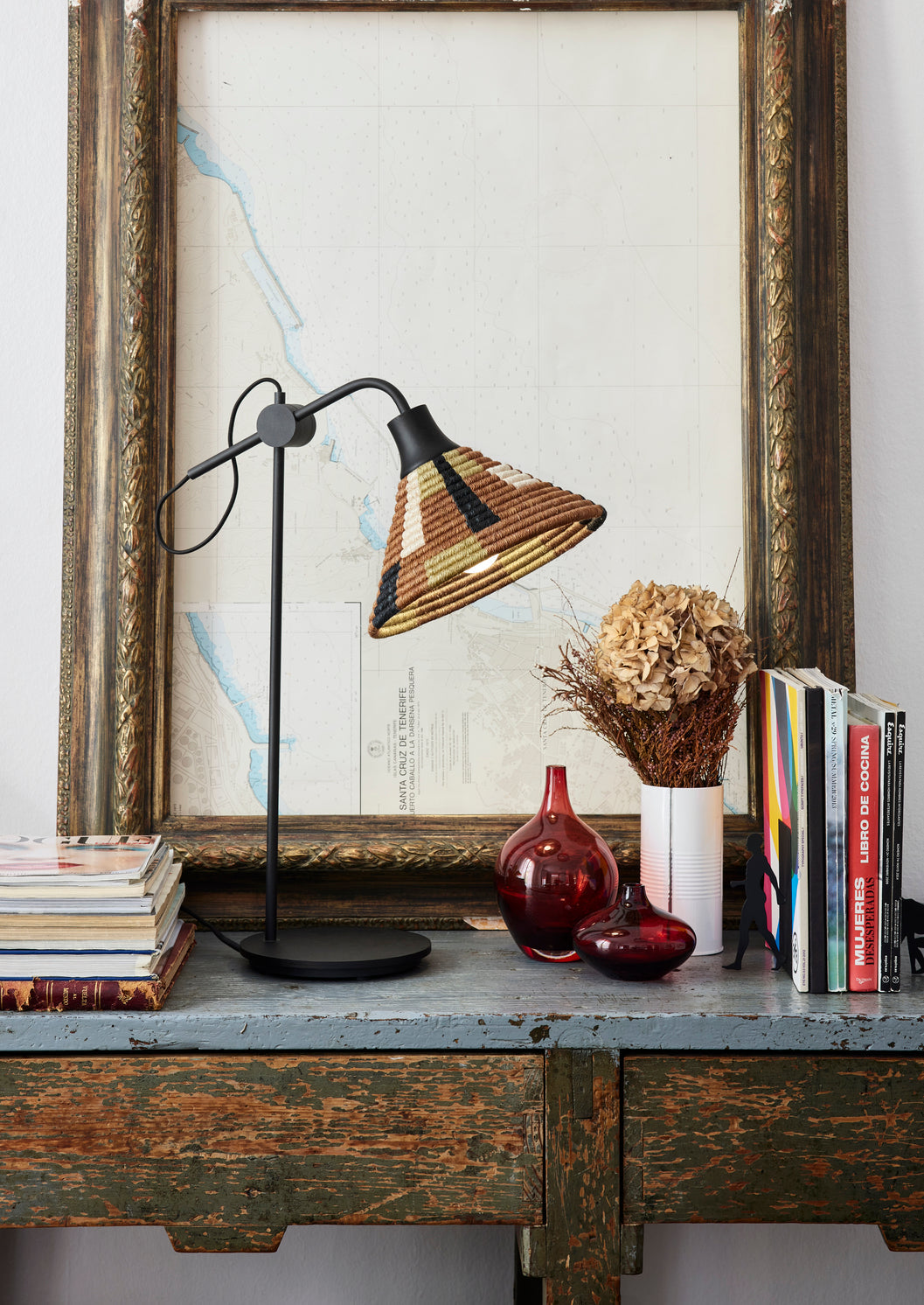 Lampa stołowa PARROT brązowy – Forestier